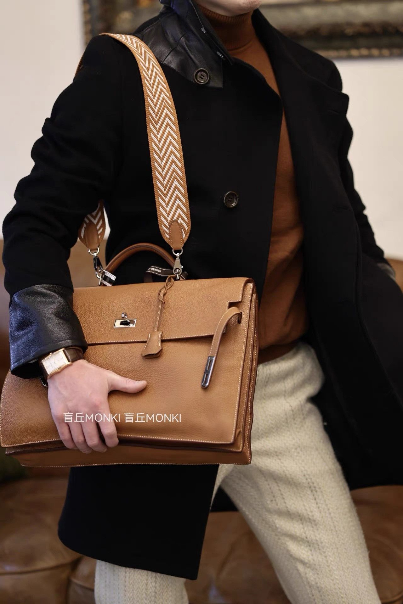 Hermes Hermès Togo Leather Laptop Crossbody K32 Size ONE SIZE - 6 Thumbnail
