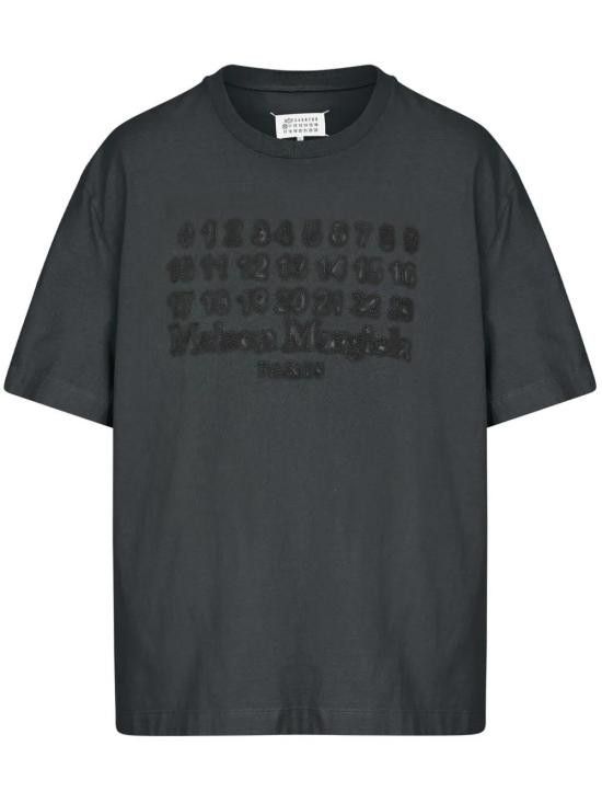 Tシャツ・カットソー MAISON MARGIELA Men Polo Shirts S50GC0705S24567 969 BLACK MMGC0705-S24567-969-