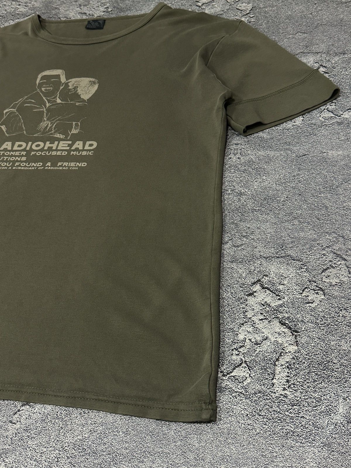 Band Tees Rare Radiohead 00’s W.A.S.T.E. Promo T-Shirt Khaki XXL Size US XXL / EU 58 / 5 - 3 Thumbnail