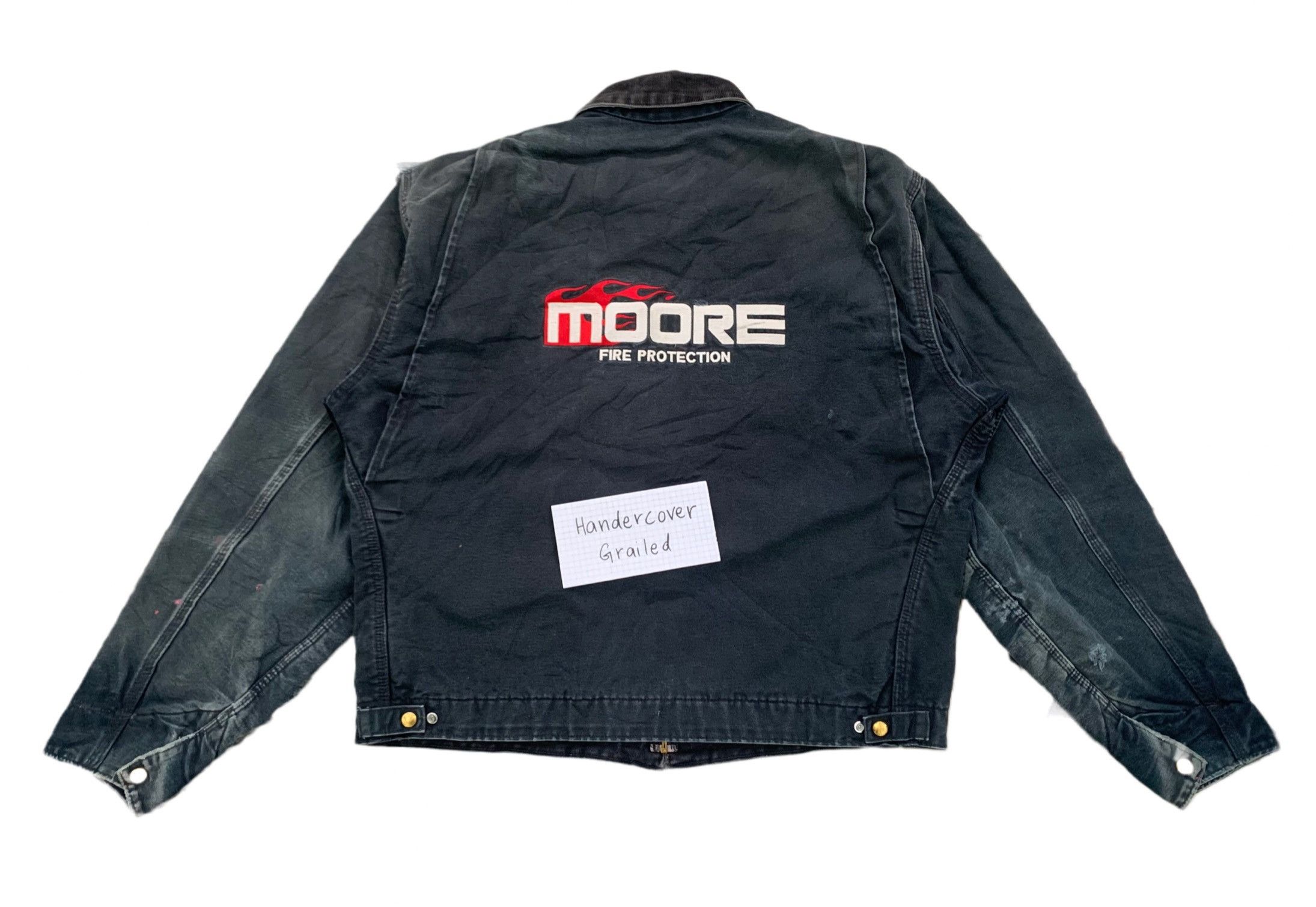 Carhartt Vtg Carhartt Detroit J01 BLK Lined Blanket Inner Jacket Size US L / EU 52-54 / 3 - 2 Thumbnail