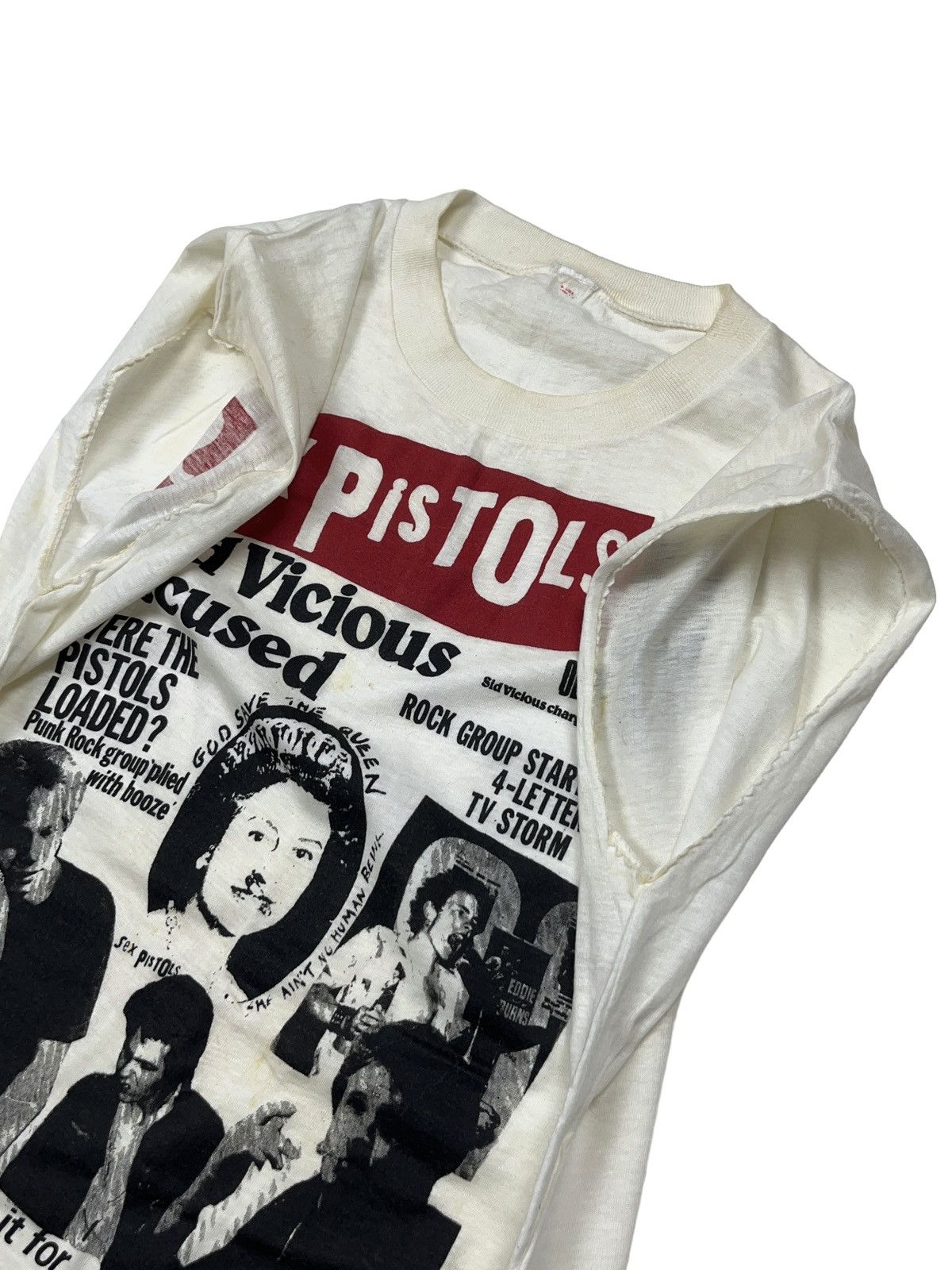 Band Tees Vintage 80s Sid Vicious Accused Sex Pistols Punk Tank Top Size US M / EU 48-50 / 2 - 8 Thumbnail