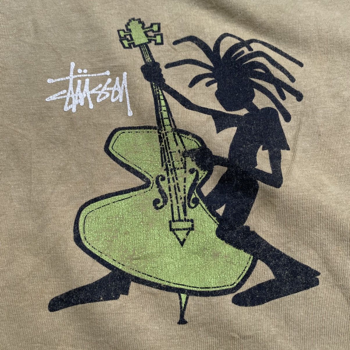 Stussy Vintage 90s Stussy Beige Knowledge Is King USA Tee Size US XXL / EU 58 / 5 - 3 Thumbnail