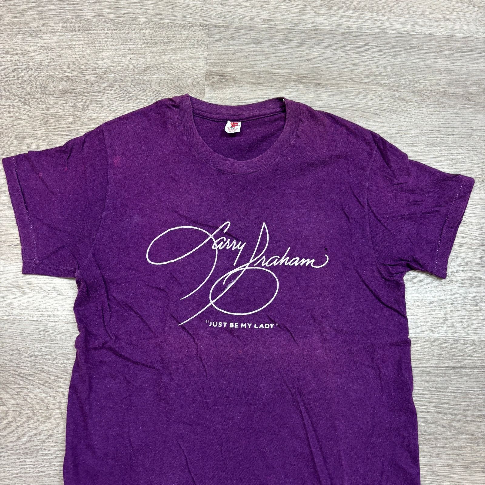 Hanes Rare LARRY GRAHAM Just Be My Lady 1981 Promo T Shirt M Size US M / EU 48-50 / 2 - 3 Thumbnail