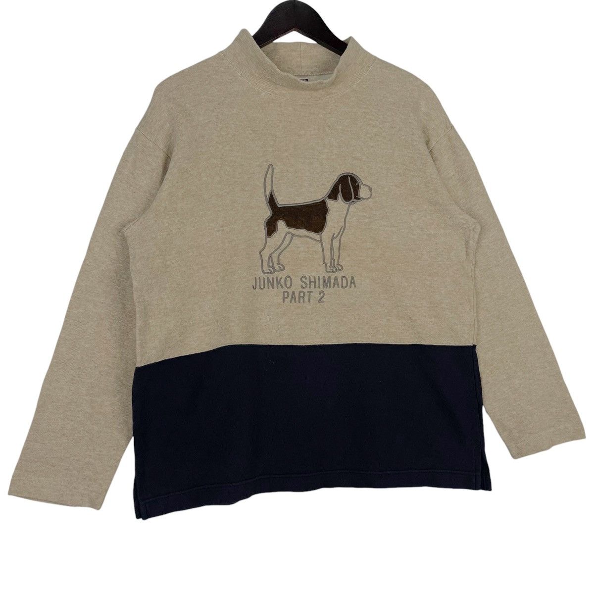 Junko Shimada × Vintage Vintage Junko Shimada Part 2 Turtleneck Cream Pullover Size US M / EU 48-50 / 2 - 3 Thumbnail