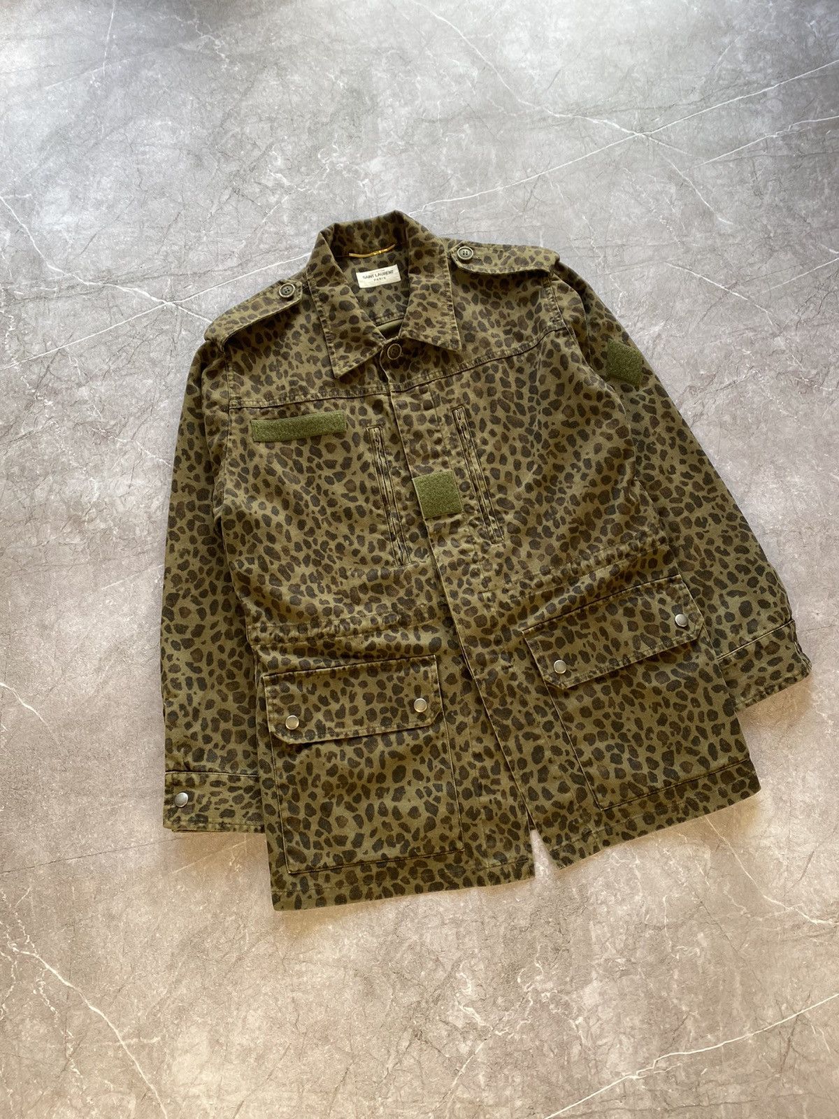 Saint Laurent Paris Saint Laurent SS16 Camo Military Jacket | Grailed