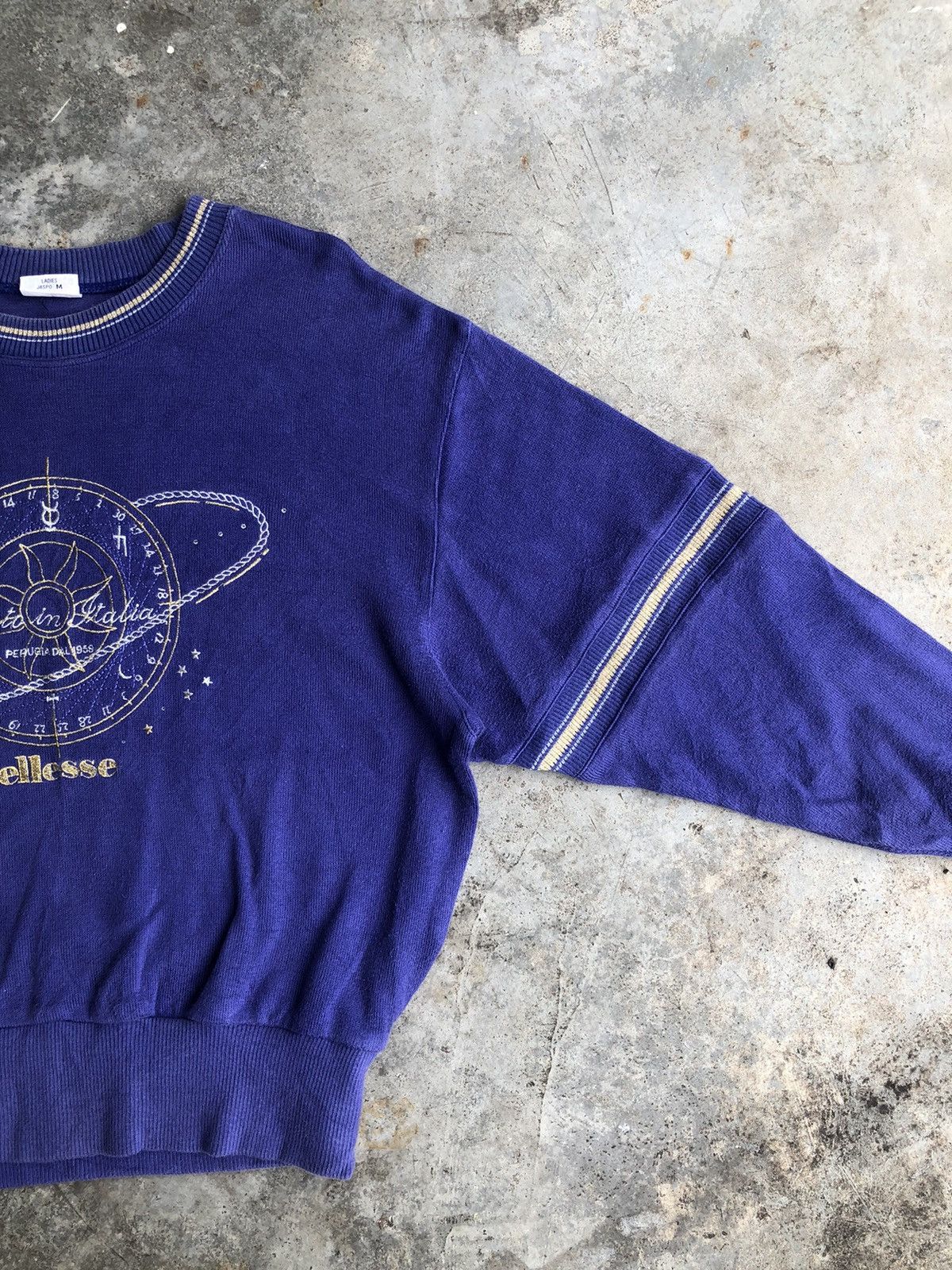 Ellesse × Vintage Vintage 80s Ellesse Perugia Dal 1959 Big Logo Sweatshirt Size US M / EU 48-50 / 2 - 4 Thumbnail