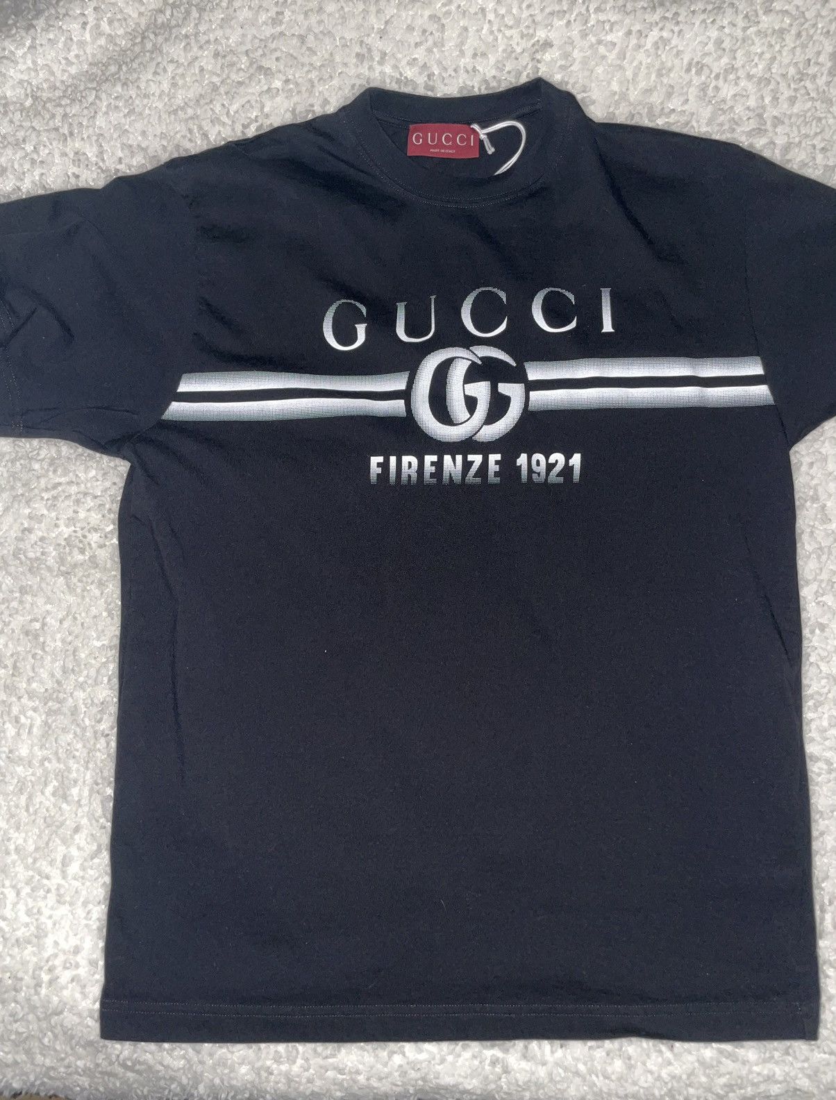 Gucci Double G Firenze 1921 faded print T-shirt