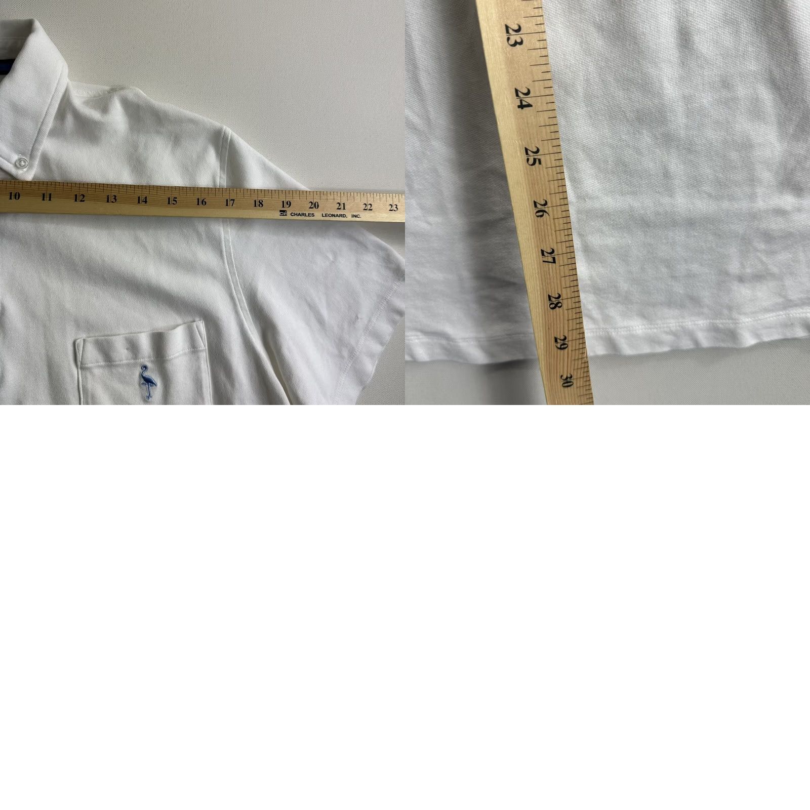 Tailorbyrd TAILORBYRD Golf Polo Shirt Men’s Large Flamingo White Preppy Shirt Size US L / EU 52-54 / 3 - 8 Thumbnail