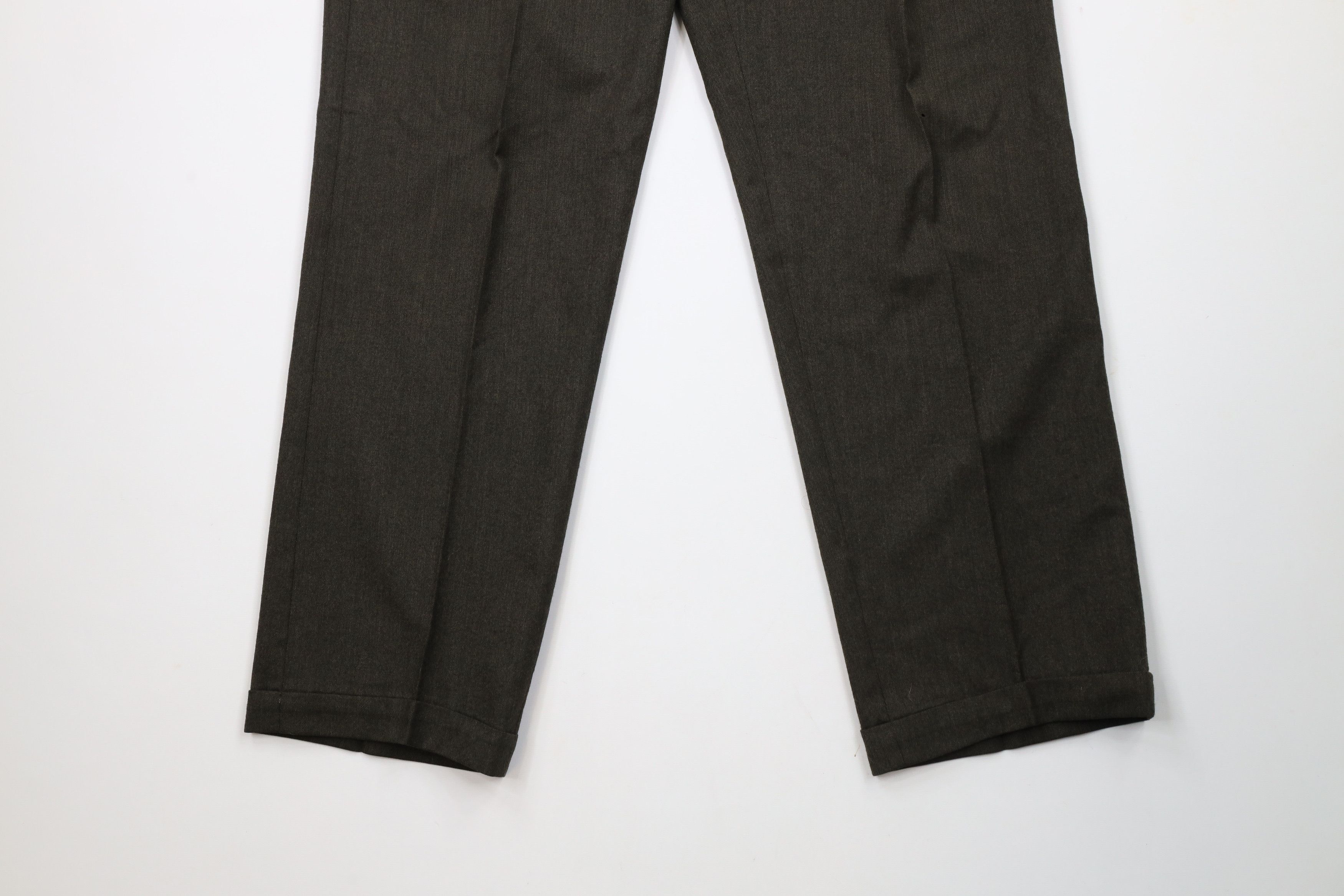 Vintage Vintage 90s Streetwear Wide Leg Chino Pants Trousers Green Size US 32 / EU 48 - 4 Thumbnail
