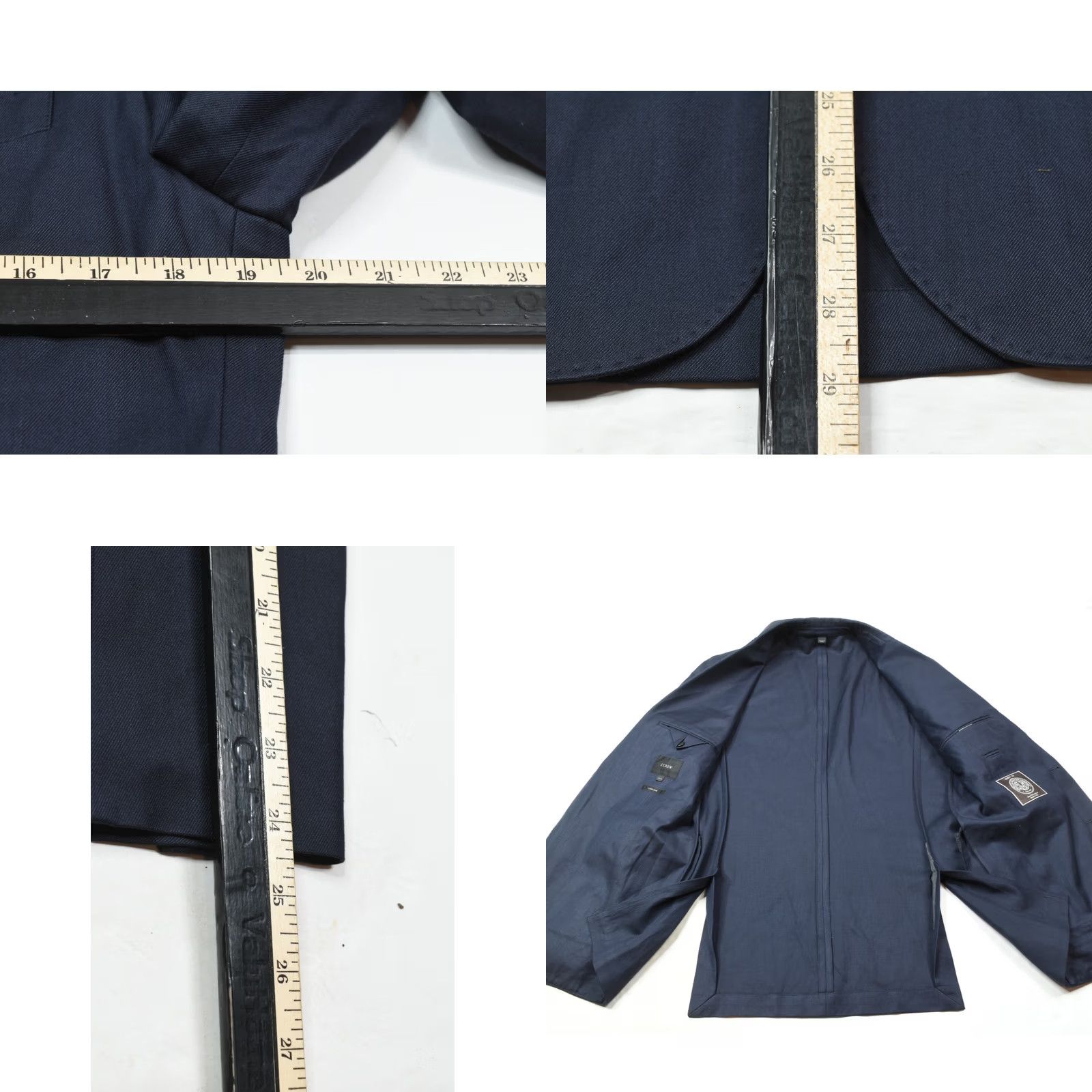 J.Crew J.Crew Ludlow Blazer Mens 38R Blue Wool Cotton Slim-fit Unstructured Two-Button Size 38R - 8 Thumbnail