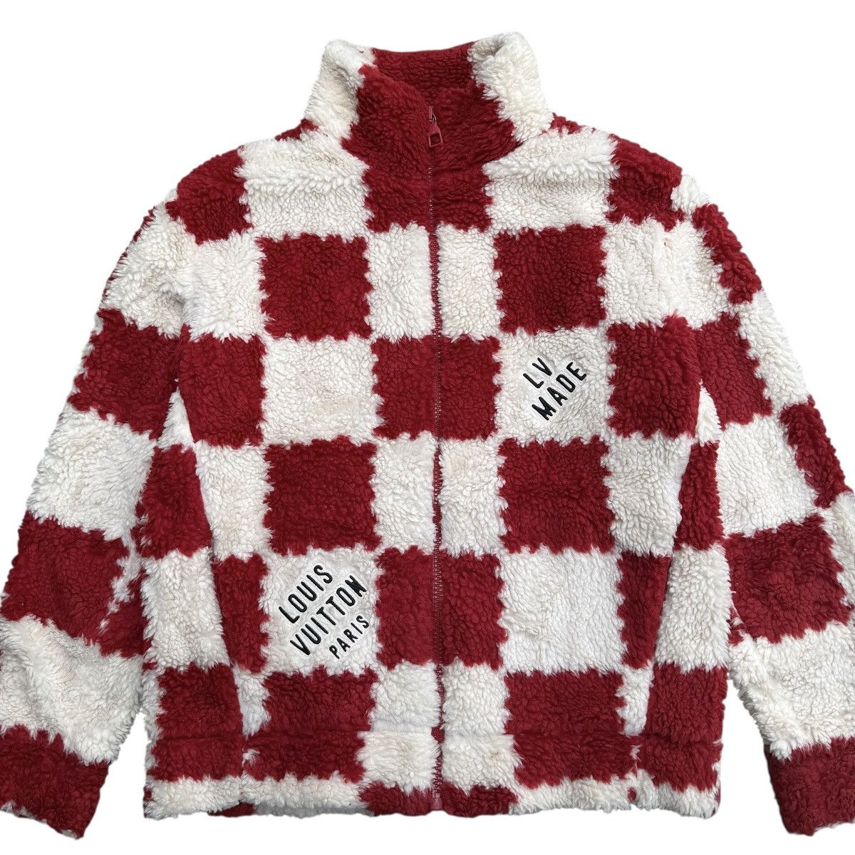 Louis Vuitton × Nigo Louis Vuitton Nigo Jacquard Damier Fleece Blouson Jacket Size US L / EU 52-54 / 3 - 4 Thumbnail
