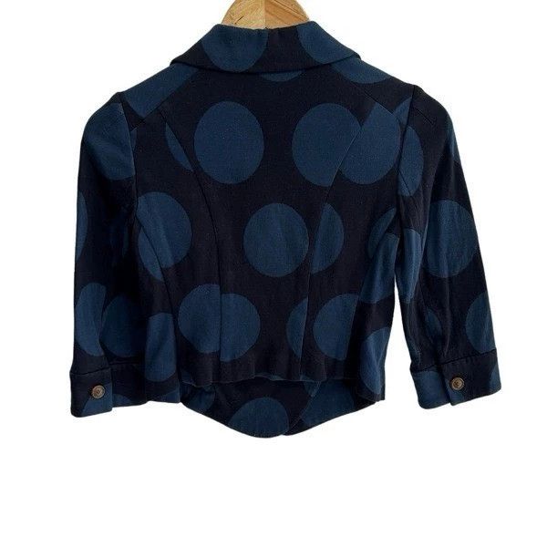 Vivienne Westwood Vivienne Westwood size2 Blue polka dot top with large colla Size M / US 6-8 / IT 42-44 - 3 Thumbnail