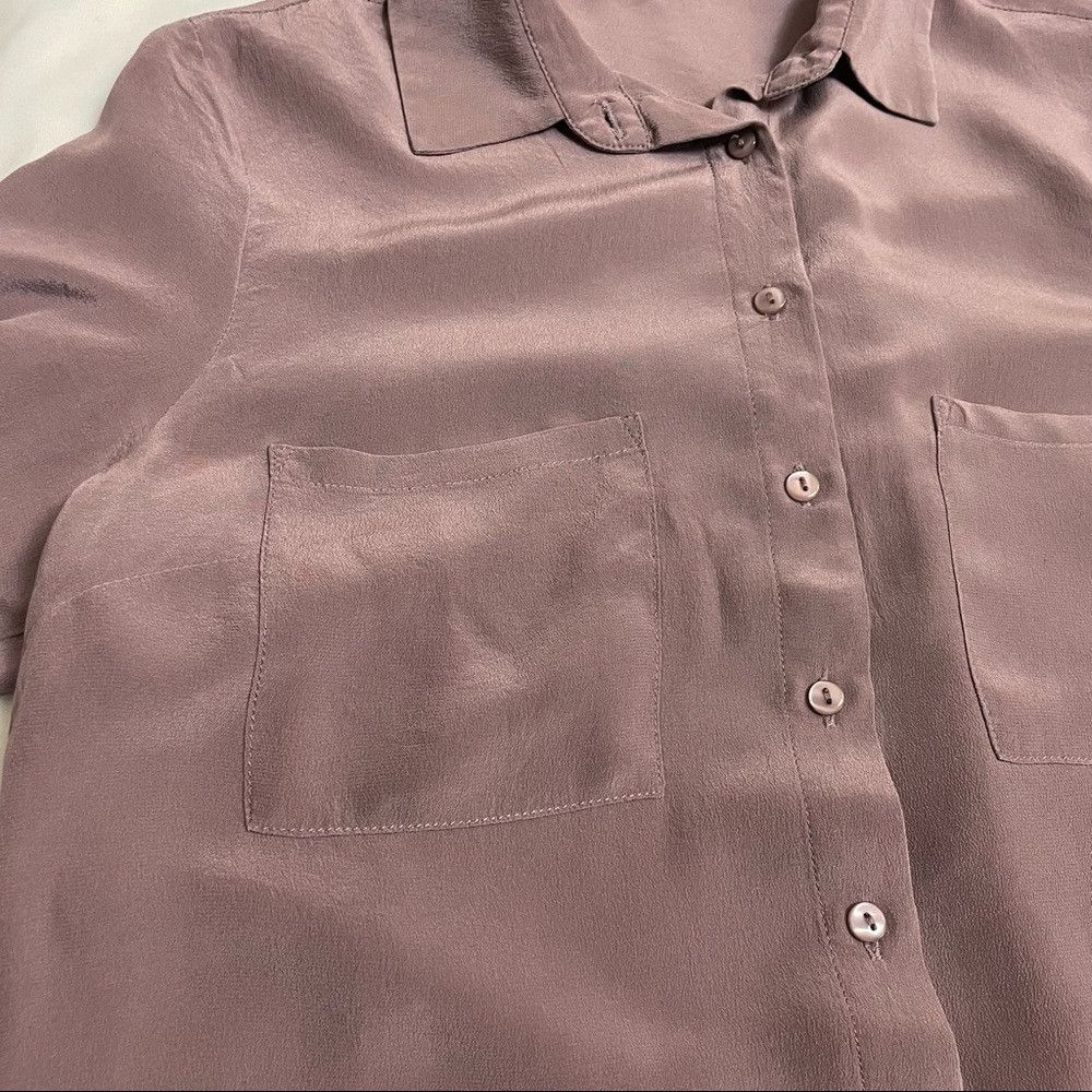 Tilley Juicy Couture Tinley Road Silk Olivia Dusty Rose Blouse Siz Size S / US 4 / IT 40 - 9 Thumbnail