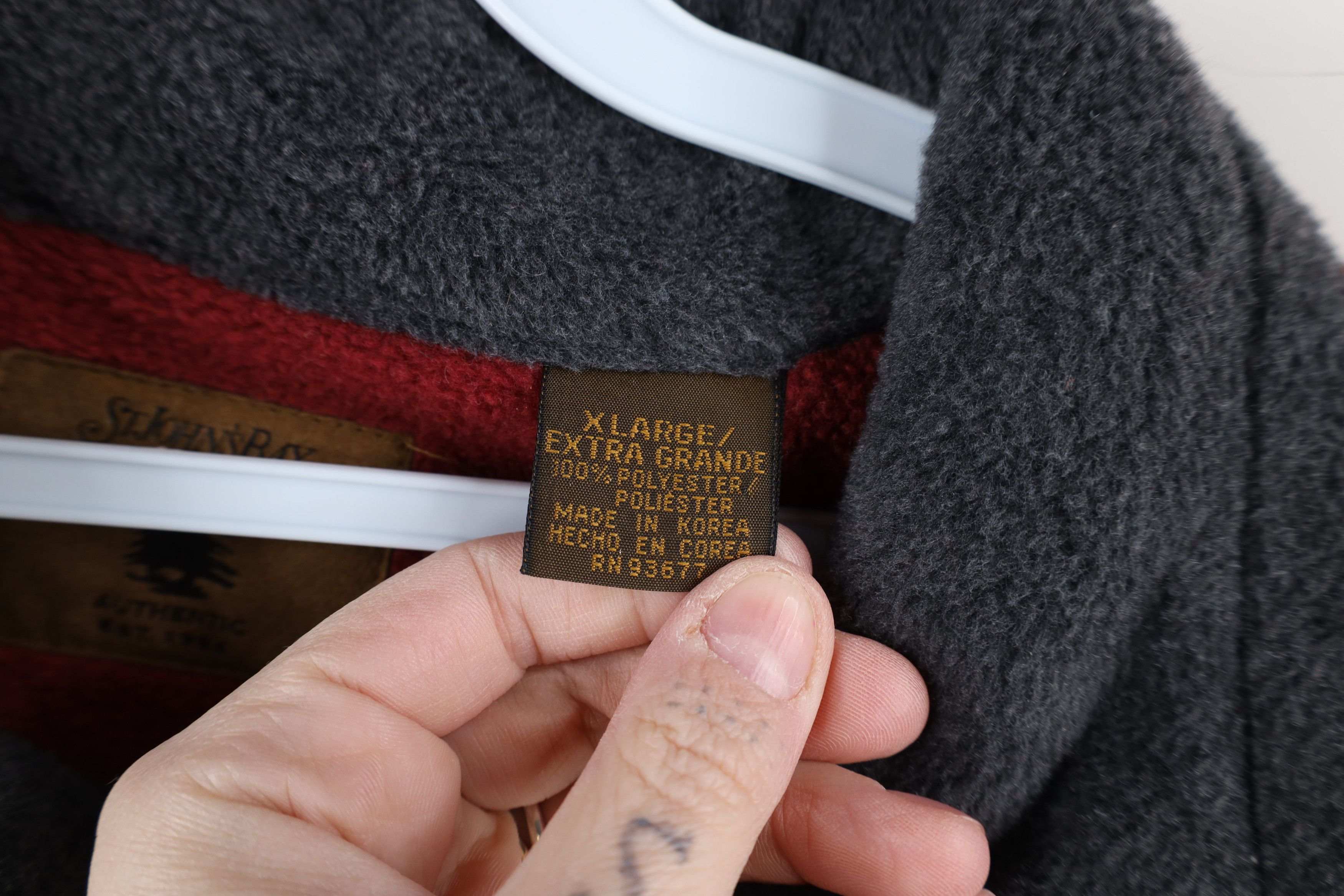 Vintage Vintage 90s Streetwear Blank Baggy Half Zip Fleece Sweater Size US XL / EU 56 / 4 - 6 Thumbnail