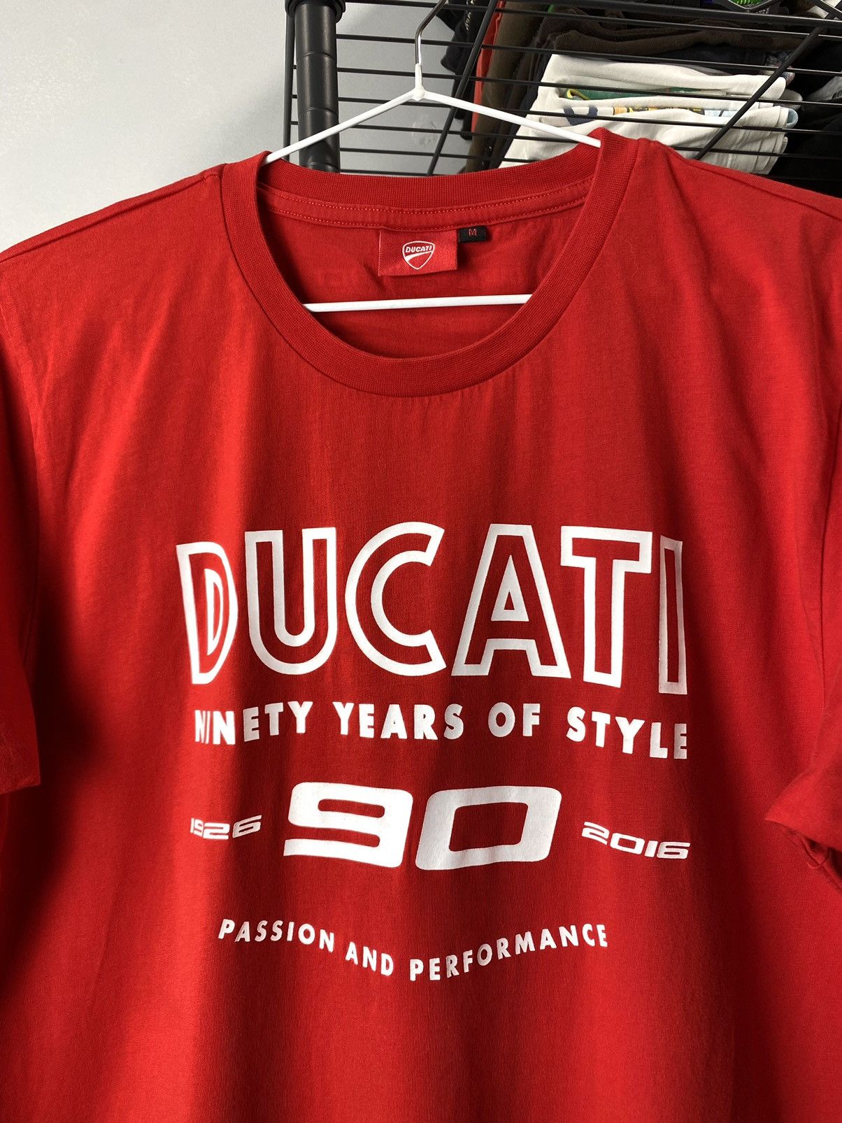 Ducati Red Ducati Racing T Shirt Suzuki Honda Motorsport Size US M / EU 48-50 / 2 - 2 Thumbnail