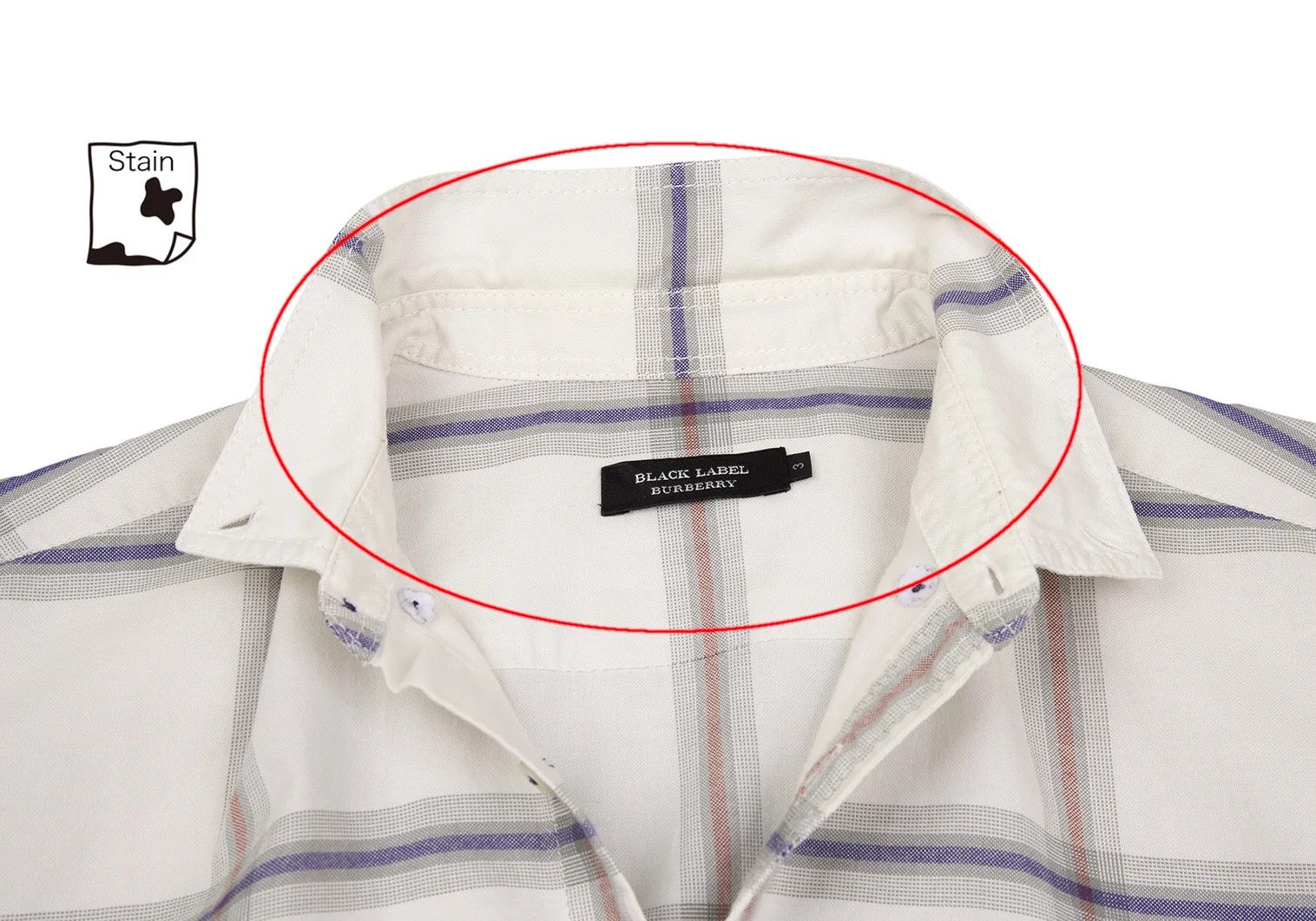 Burberry Check Button-Down Shirt in Light Gray with Check Pattern Size US M / EU 48-50 / 2 - 4 Thumbnail