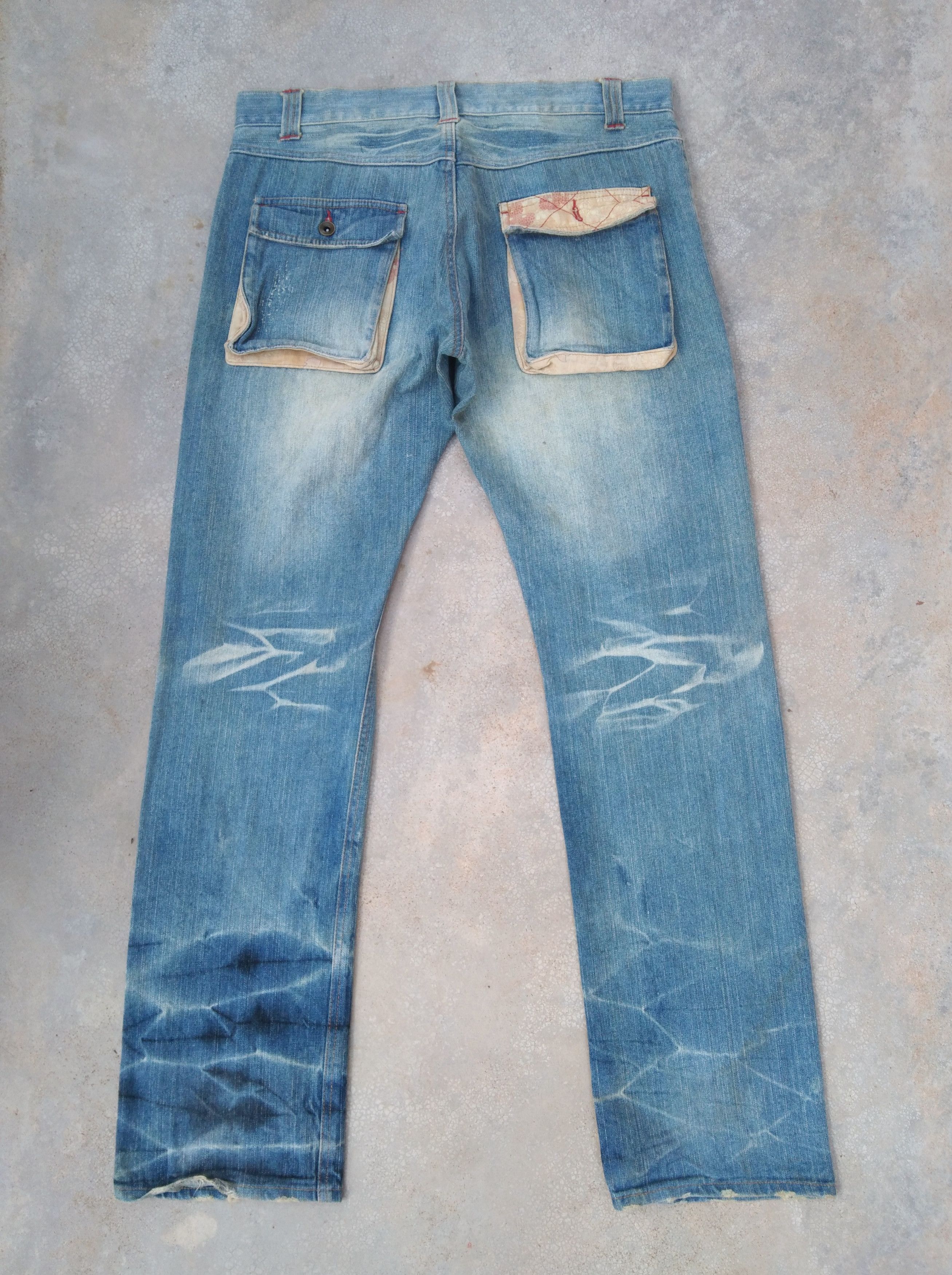 Japanese Brand Vintage Distressed Japanese Retro Straight Leg Jeans 34x34 Size US 34 / EU 50 - 2 Thumbnail