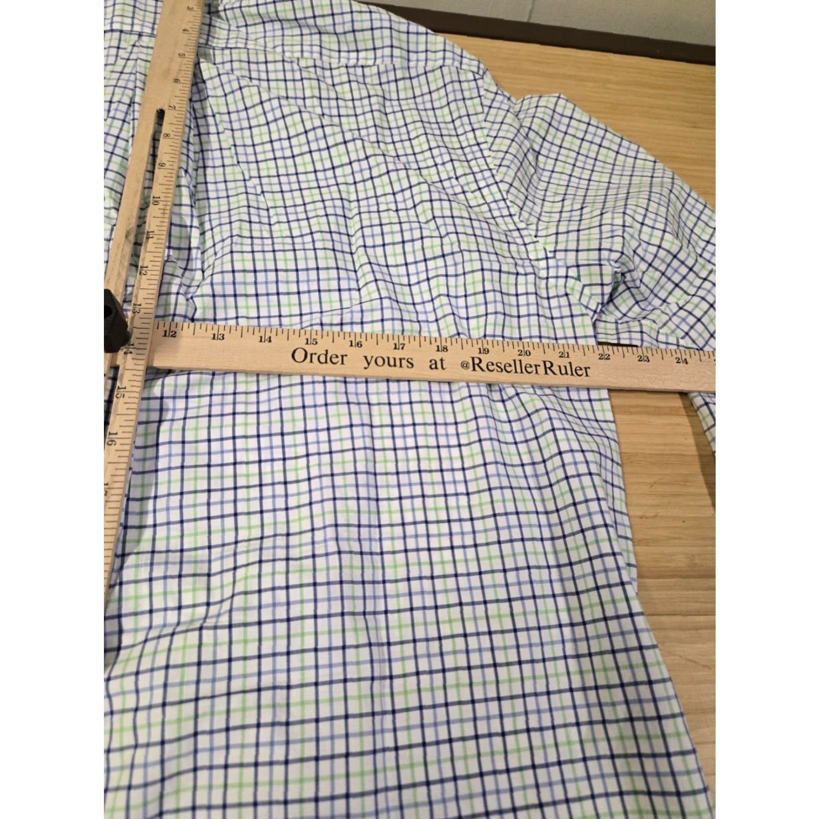 Polo Ralph Lauren Polo Ralph Lauren Shirt Men's Large Blue Green Classic Fit Button Down Plaid Size US L / EU 52-54 / 3 - 7 Thumbnail