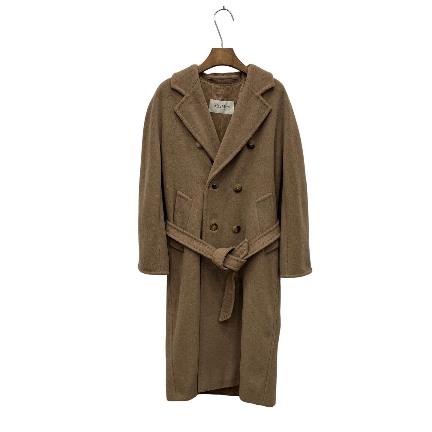 Max Mara Max Mara Wool Long Brown Coat XS Women Size XS / US 0-2 / IT 36-38 - 1 Thumbnail