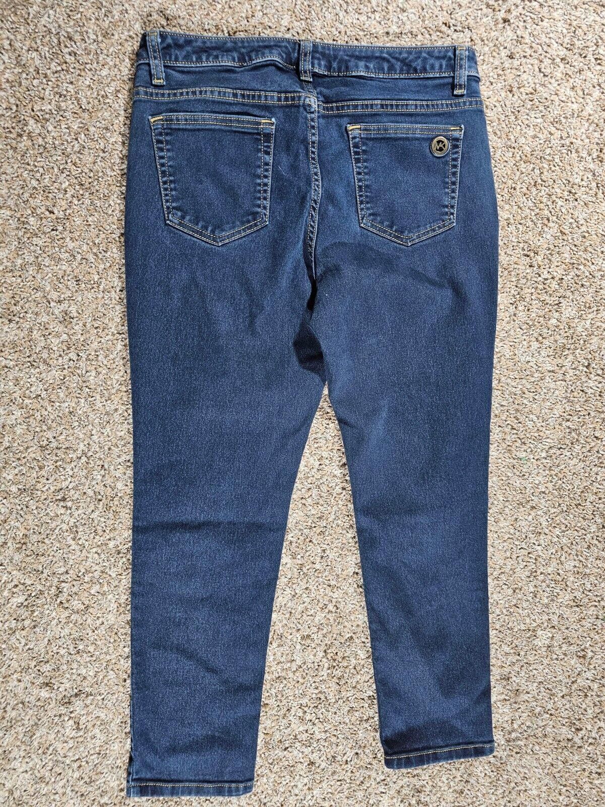Michael Kors Michael Kors Womens Izzy Cropped Skinny Fit Jeans Size 8 Size 30" / US 8 / IT 44 - 8 Thumbnail