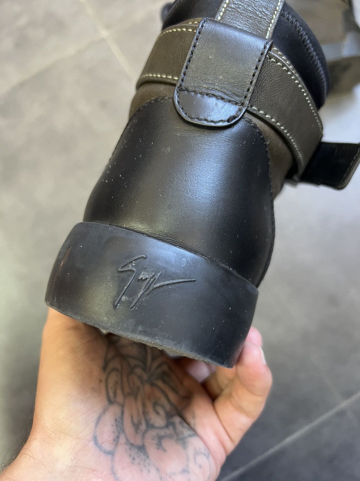 Giuseppe Zanotti Rick Owens type Giuseppe Zanotti belted Hi top sneakers Size US 10 / EU 43 - 7 Thumbnail