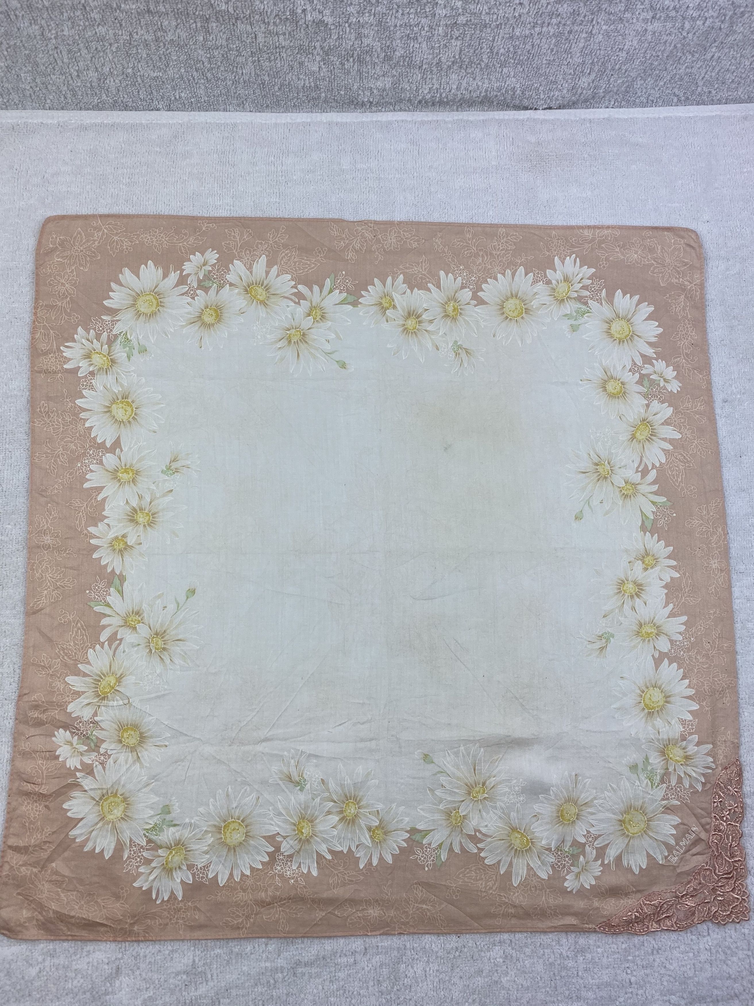 Pierre Balmain × Vintage Balmain Floral Handkerchief / Bandana / Neckerchief Size ONE SIZE - 3 Thumbnail