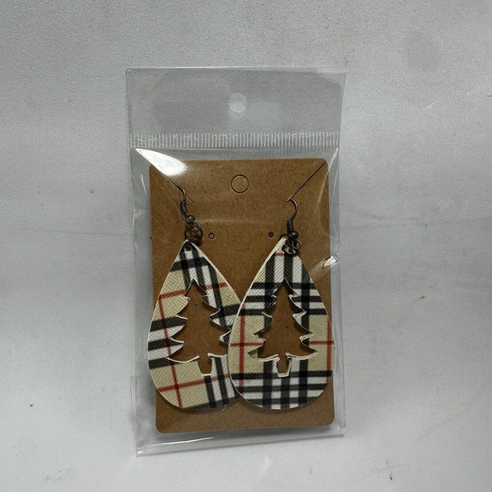 Other Christmas Tree Teardrop Earrings Hoop Dangling Handmade Size ONE SIZE - 7 Thumbnail
