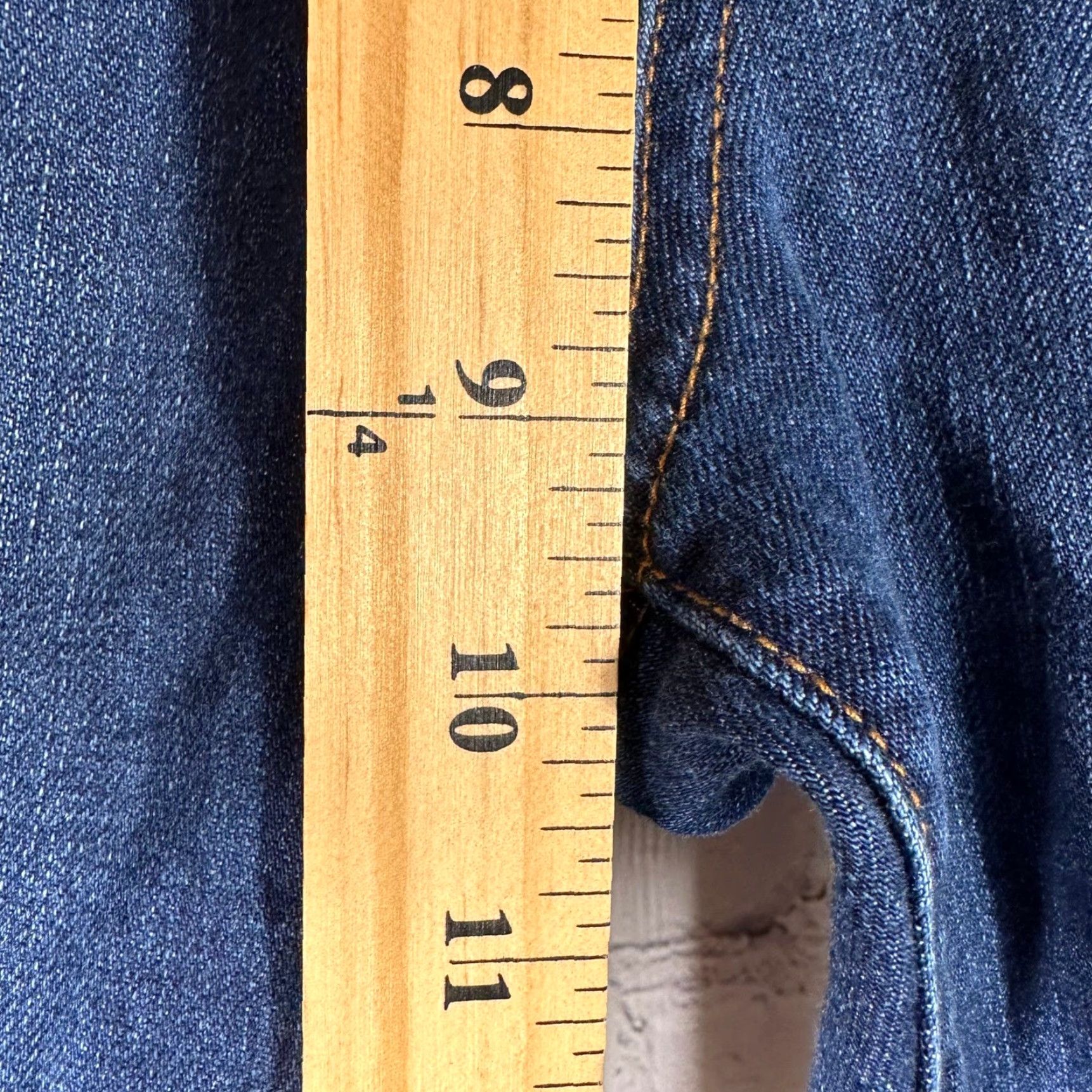 Lucky Brand Lucky Brand Jeans Women's Dark Wash Mid Rise Bootcut Denim Blue 14/32 5-Pocket Embroidered Logo Clover Patch USA Vintage No Size 24" / US 00 / IT 34 - 3 Thumbnail
