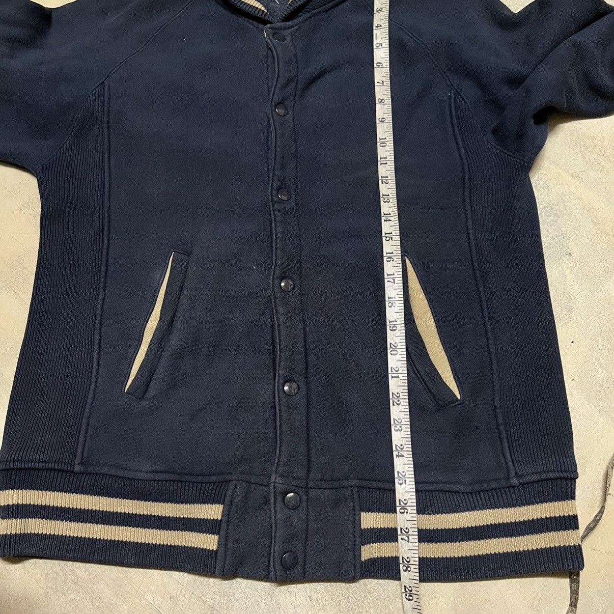 Other Vintage Blue Plain Varsity jacket Size US L / EU 52-54 / 3 - 9 Thumbnail