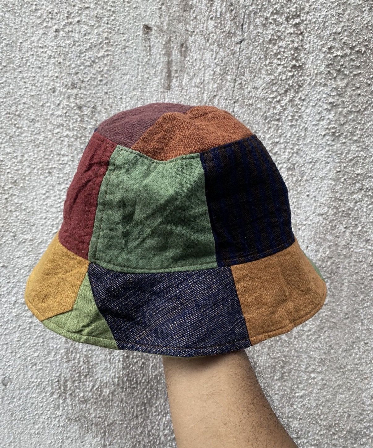 Japanese Brand VTG Patchwork Style Kapital Hat Size ONE SIZE - 3 Thumbnail