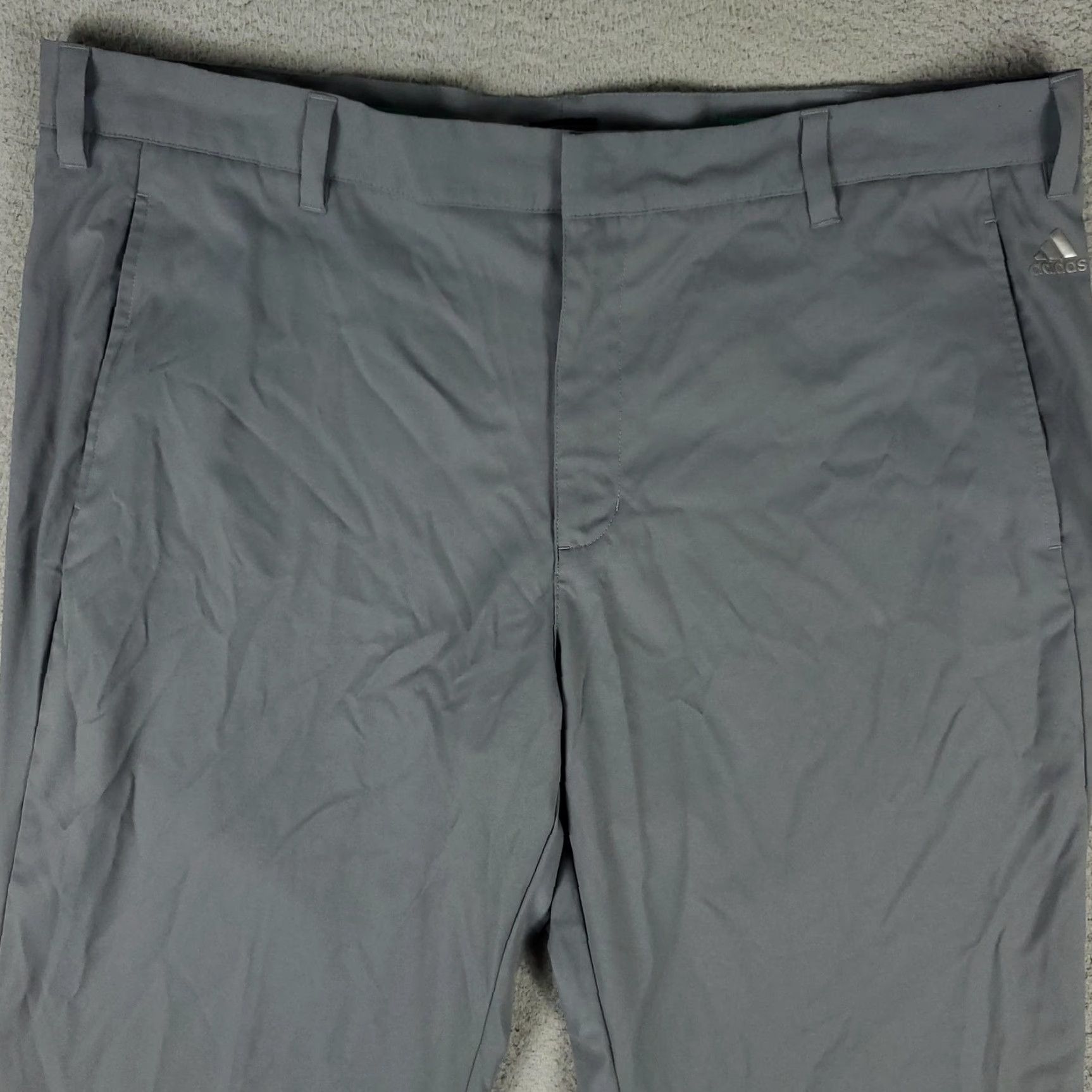 Adidas Adidas Pants Mens Gray 40x30 Golf Athletic Performance Lightweight Polyester Size US 40 / EU 56 - 2 Thumbnail