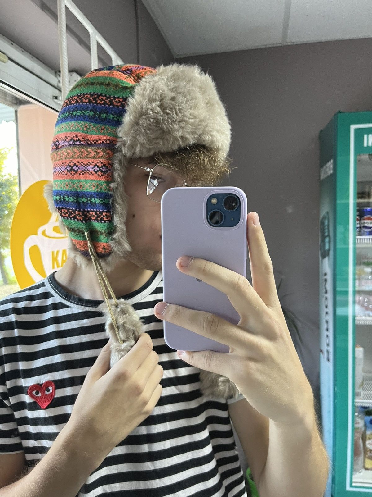 Hysteric Glamour × Japanese Brand Vintage Mohair Knitted Hat Y2K Style Size ONE SIZE - 6 Thumbnail