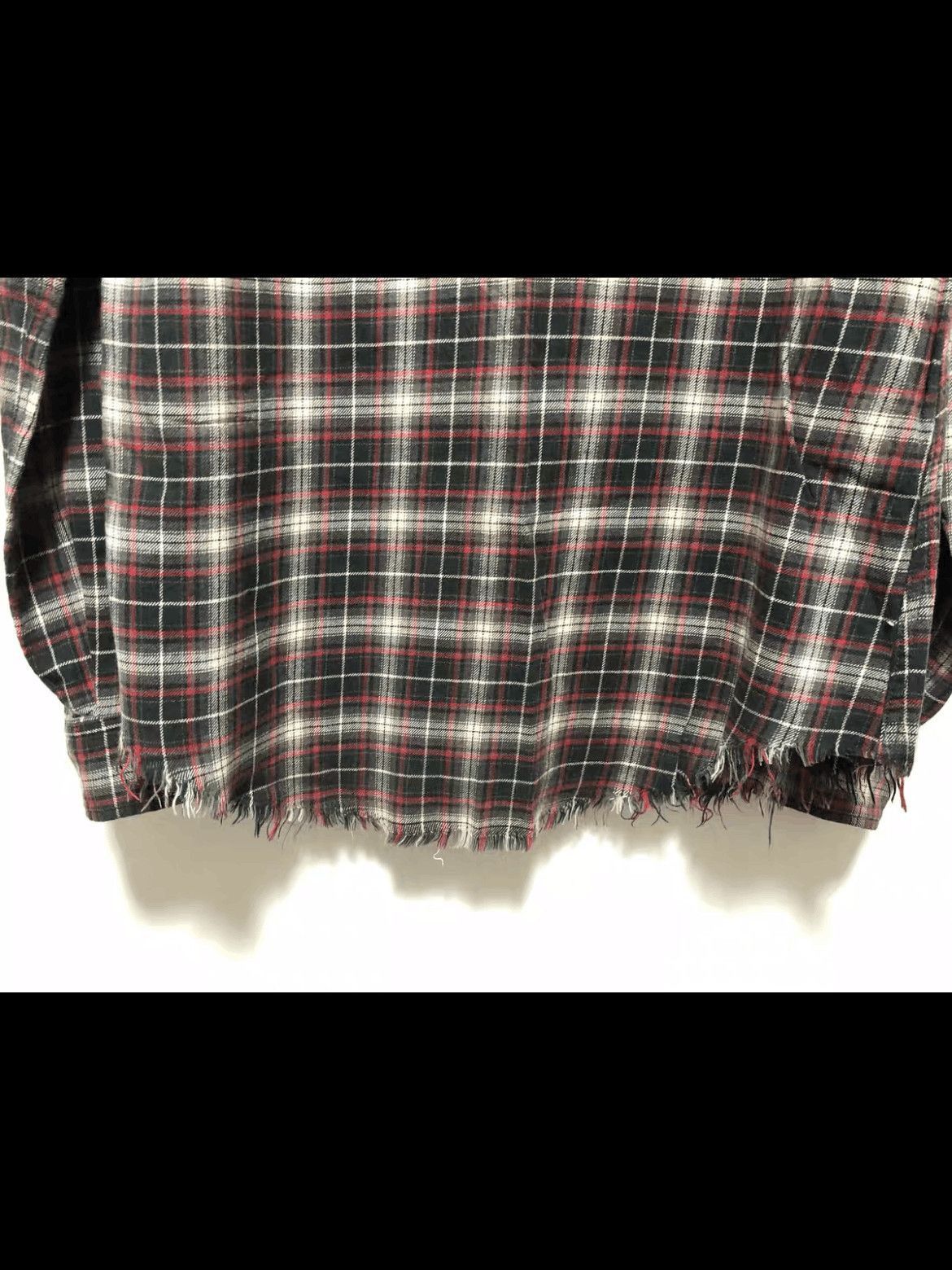 Saint Laurent Paris Saint Laurent Paris by Hedi 16SS Distressed Plaid Shirt-250 Size US M / EU 48-50 / 2 - 5 Thumbnail