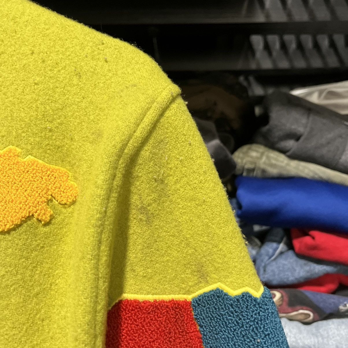 Jeremy Scott JEREMY SCOTT ADIDAS GLOBE VARSITY JACKET GREEN MEDIUM SAMPLE Size US M / EU 48-50 / 2 - 15 Thumbnail
