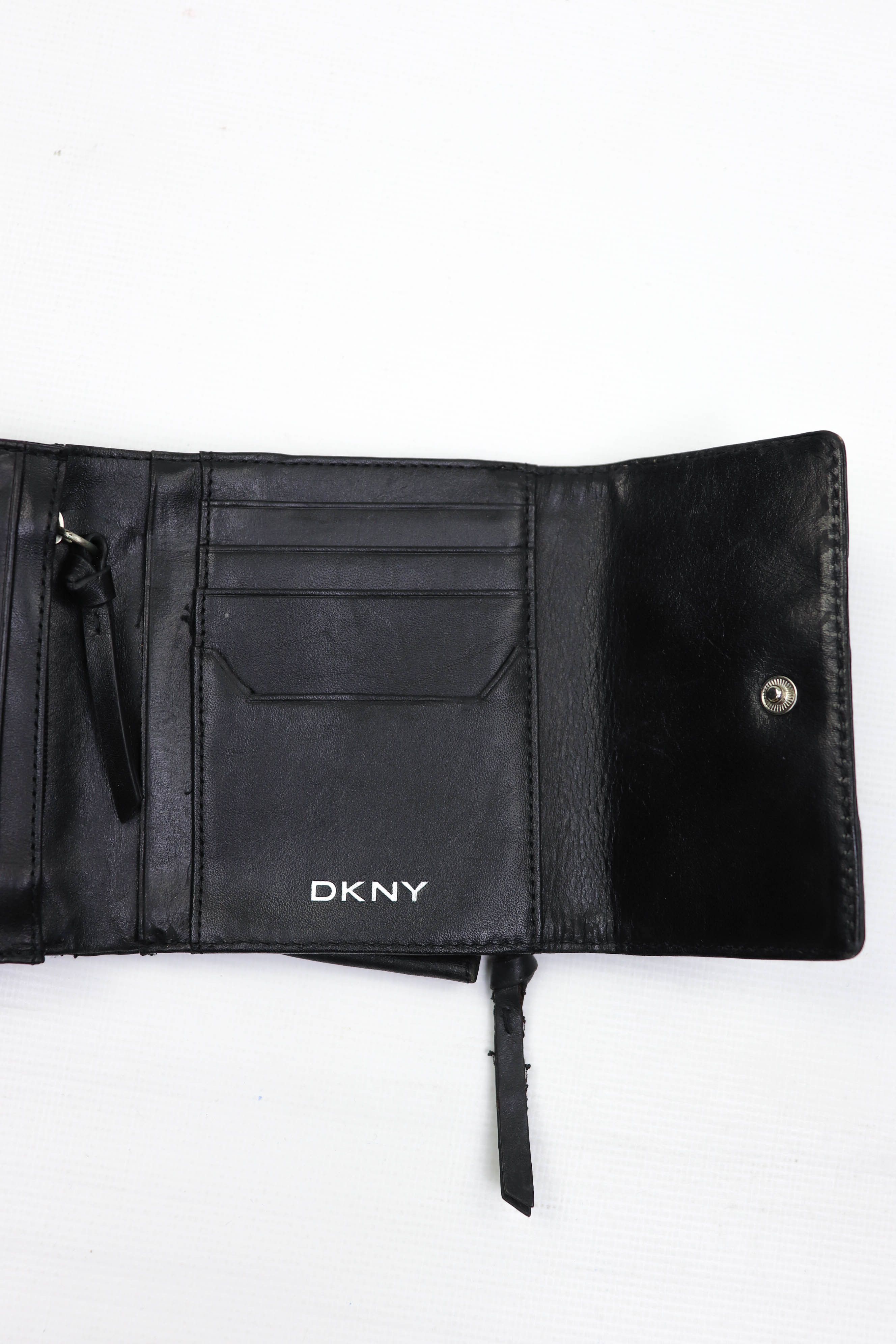 DKNY × Donna Karan DKNY Donna Karan New York Monogram Zip Coin Pocket Wallet Size ONE SIZE - 6 Thumbnail