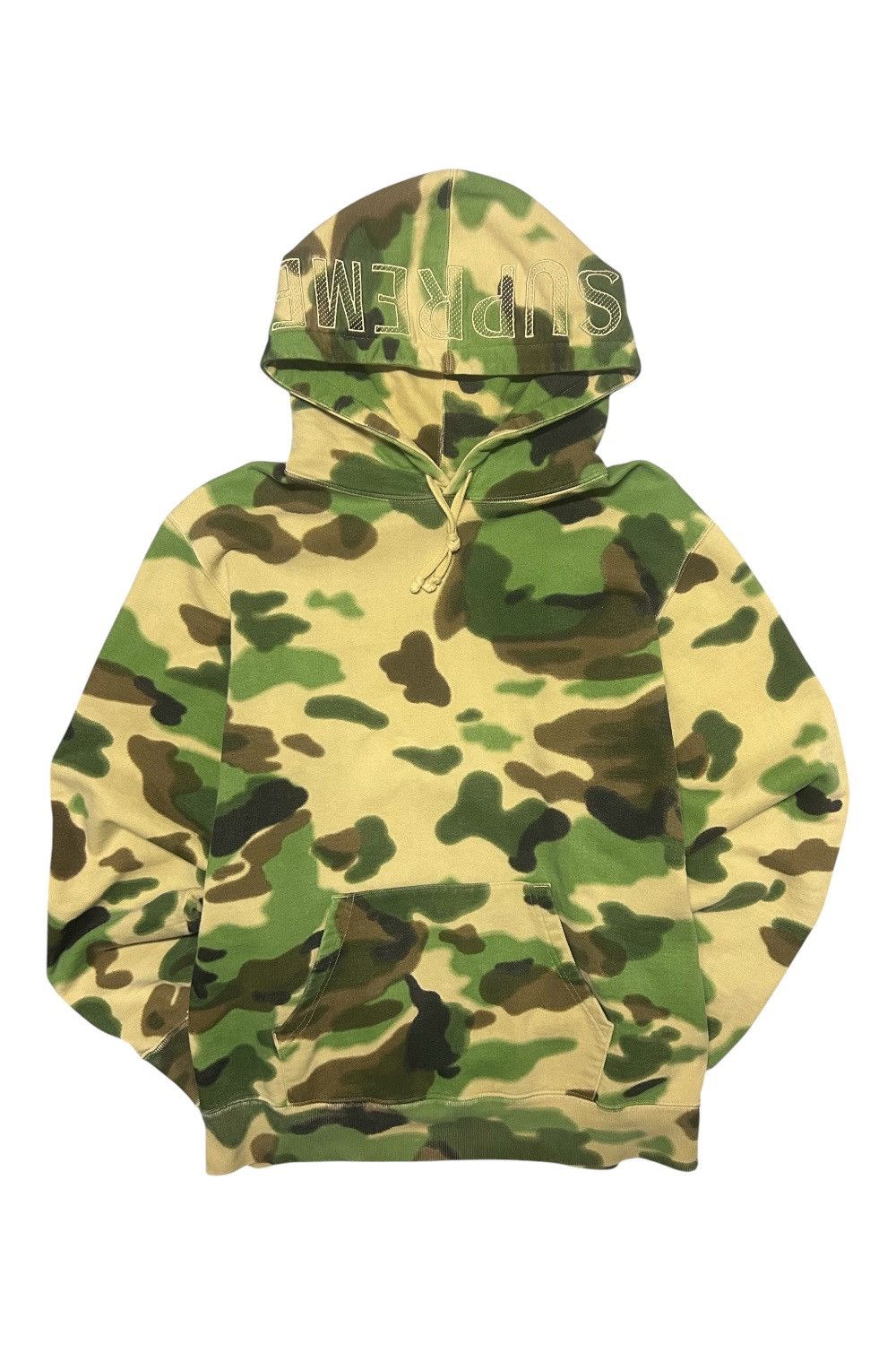 Supreme Supreme Overdyed Hooded Sweatshirt SS20 Camo Hoodie - Size M Size US M / EU 48-50 / 2 - 1 Thumbnail