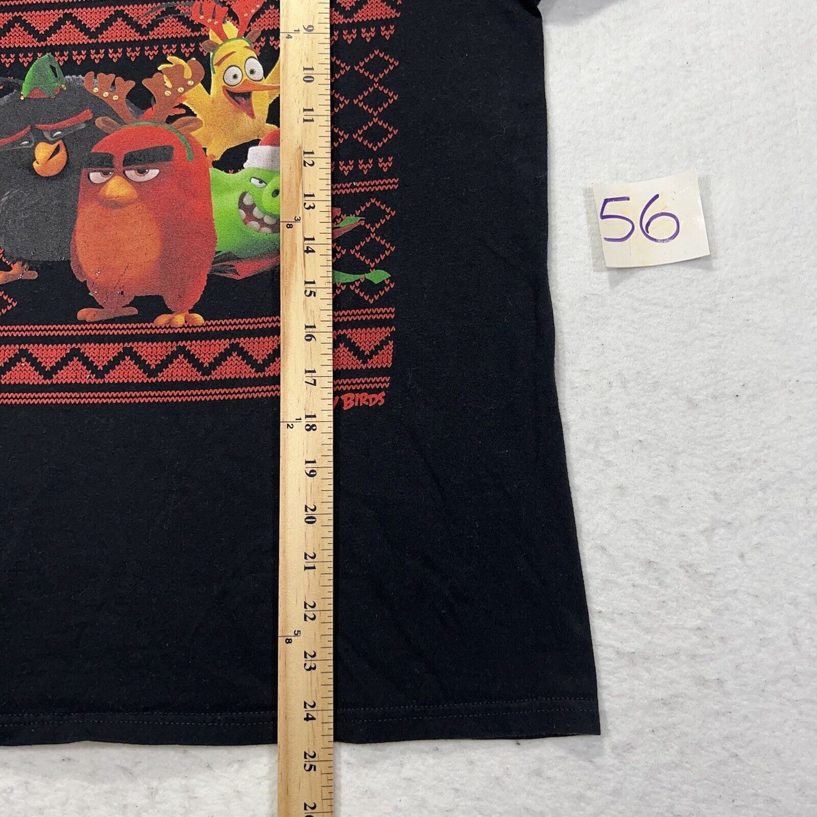 Other Angry Birds Movie Small Christmas Black Graphic T Shirt Size US S / EU 44-46 / 1 - 8 Thumbnail