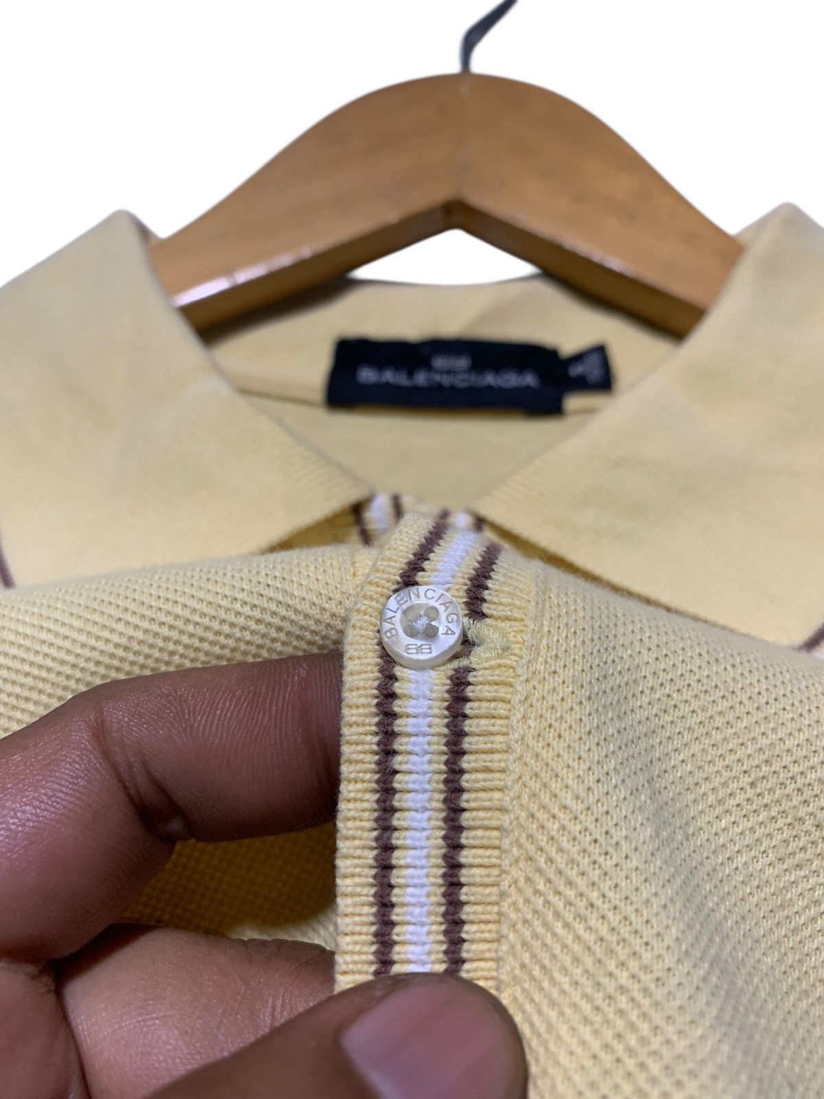 Balenciaga 90s Balenciaga taped collar polo shirt Size US M / EU 48-50 / 2 - 4 Thumbnail