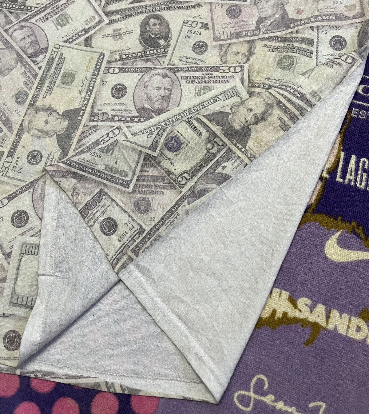 Vintage Rare Fullprint Dollar 50% Cotton 50% Polyester Shirt Size US M / EU 48-50 / 2 - 7 Thumbnail