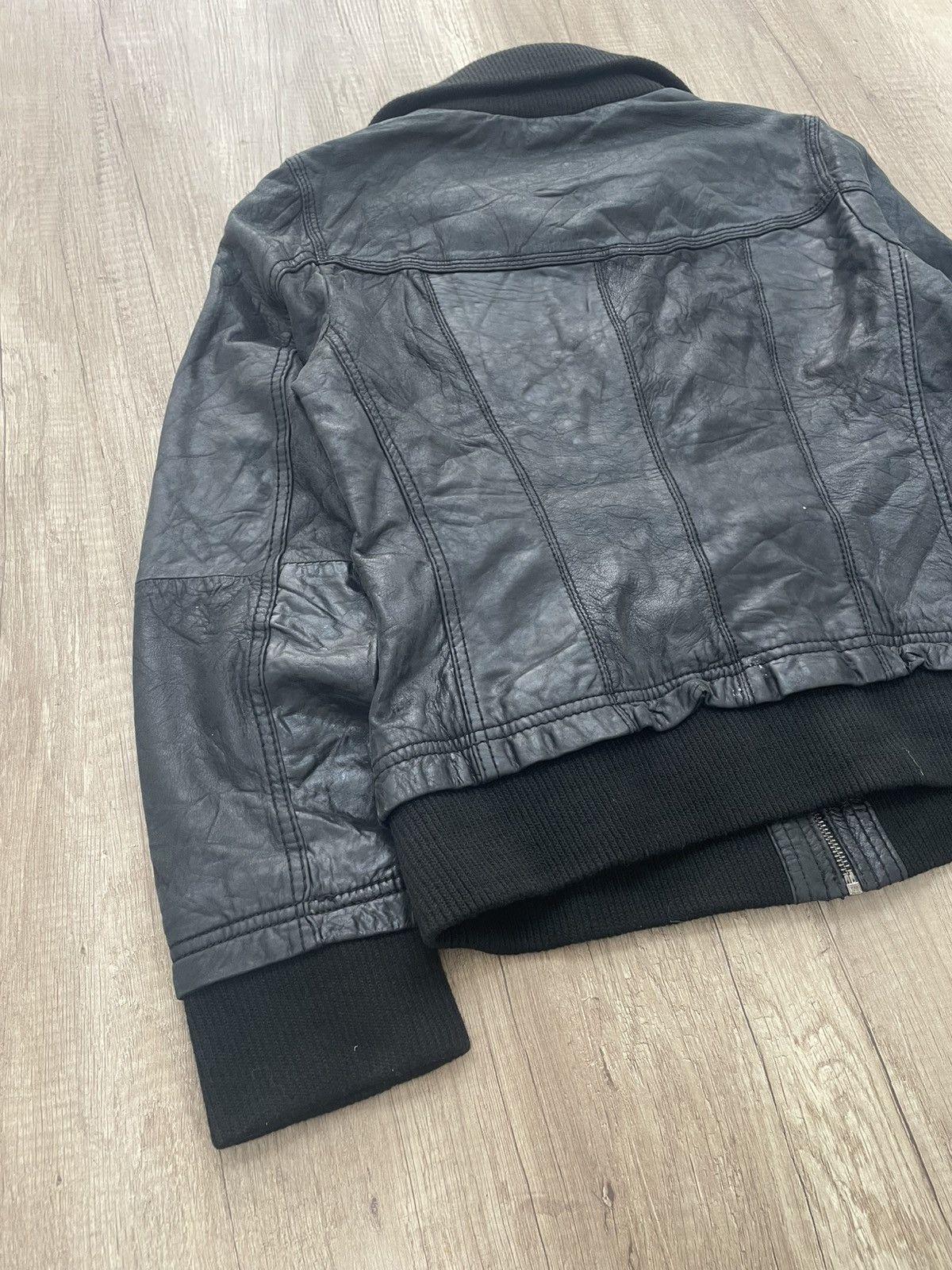 14th Addiction Rare leather bomber jacket 14th addiction style multipocket Size US M / EU 48-50 / 2 - 12 Thumbnail