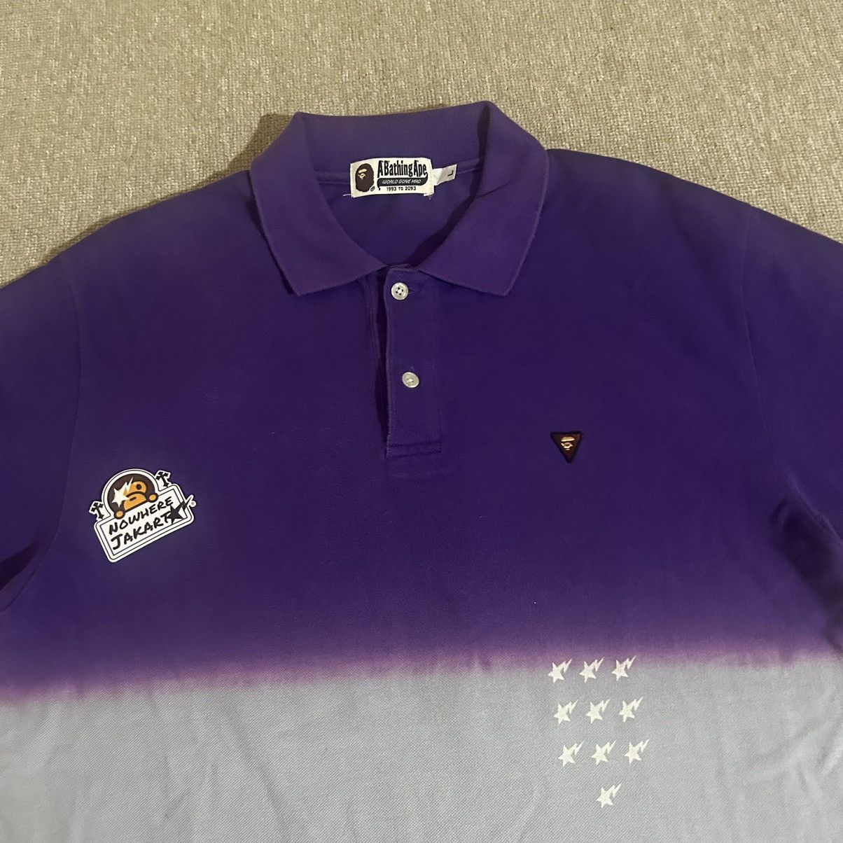 Bape Ape General Gradation Polo Size US L / EU 52-54 / 3 - 5 Thumbnail