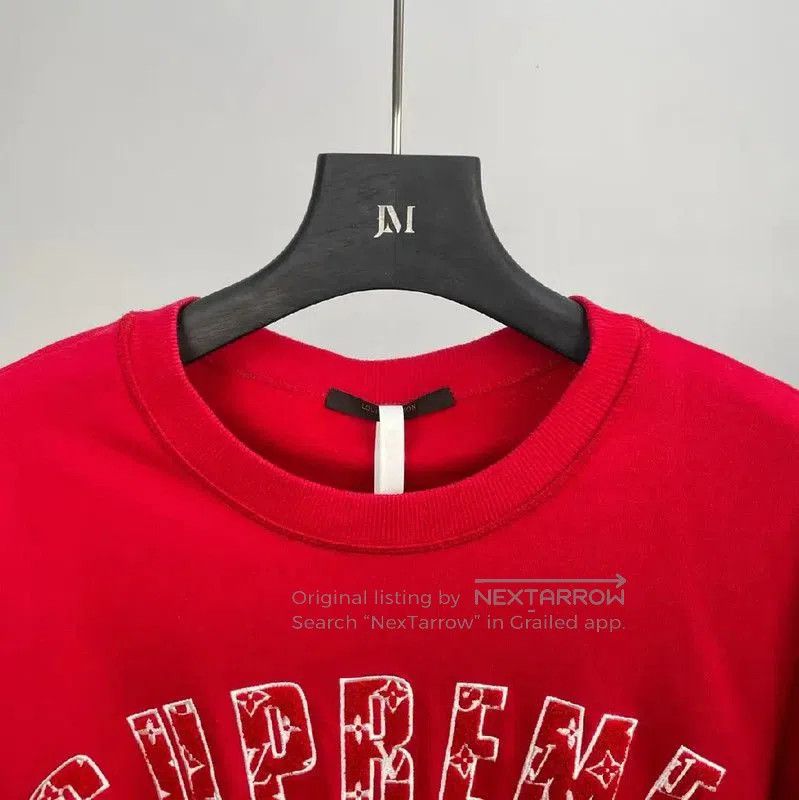 Louis Vuitton Louis Vuitton Red Cotton Women's Sweatshirt . Size L / US 10 / IT 46 - 2 Thumbnail