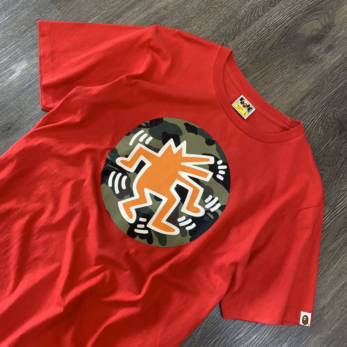Bape × Keith Haring A Bathing Ape BAPE x Keith Haring T-Shirt Size US L / EU 52-54 / 3 - 2 Thumbnail