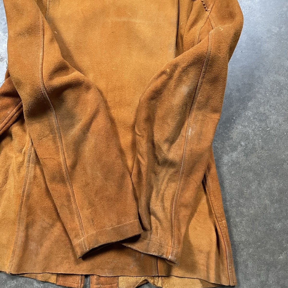 Vintage Vintage 1960s Western Suede Cowhide Leather Jacket Size US M / EU 48-50 / 2 - 9 Thumbnail