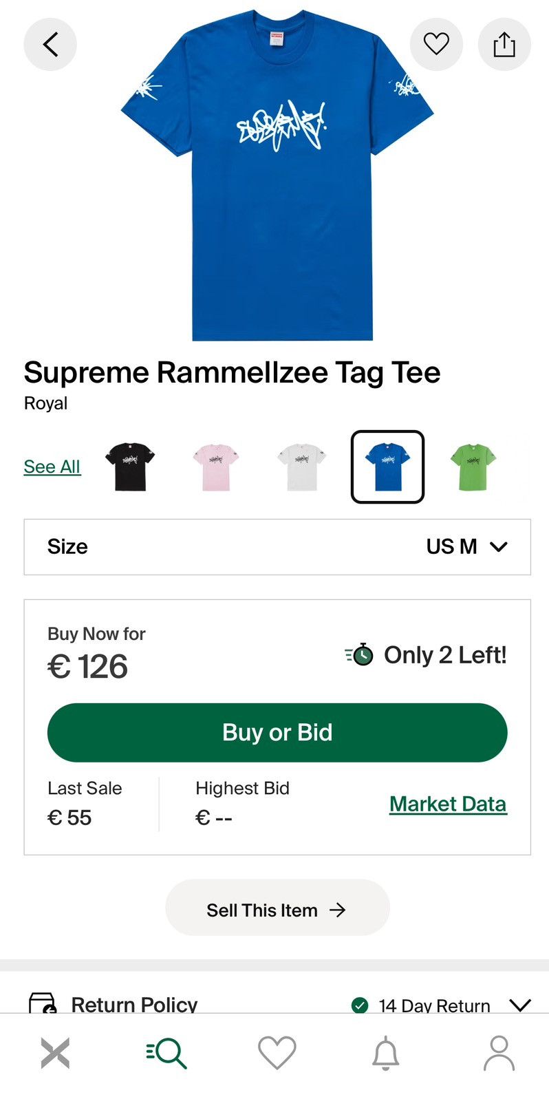 Supreme Supreme Rammelzee Tag Tee Size US M / EU 48-50 / 2 - 2 Thumbnail