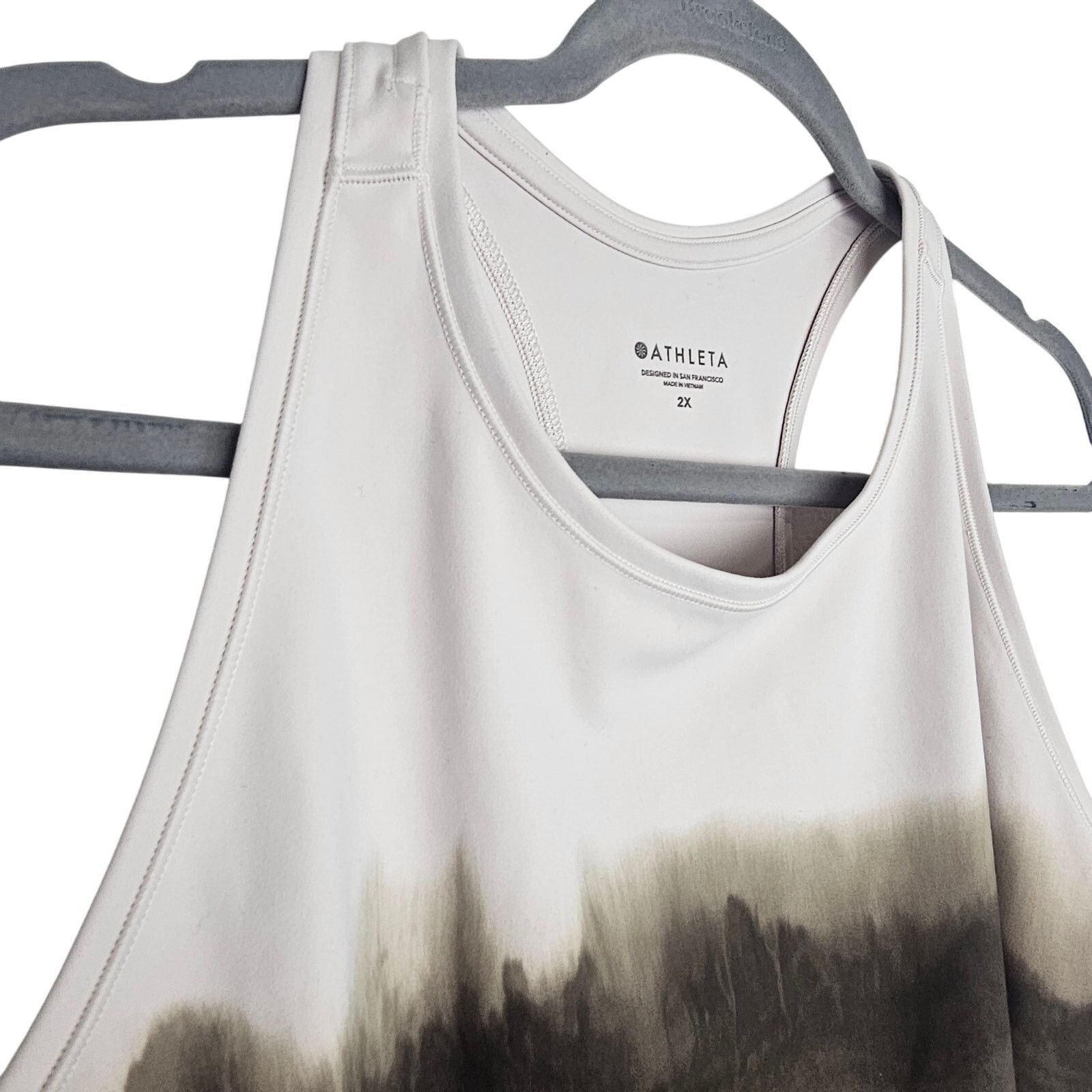 Athleta Athleta Shanti Crop Tank Watercolor Stripe Mortar Mushroom Size XXL / US 16-18 / IT 52-54 - 5 Thumbnail