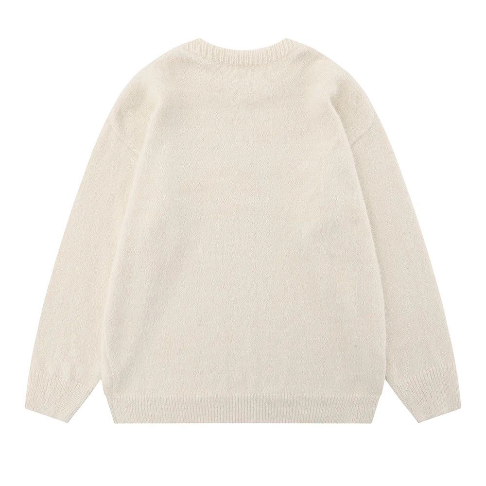 Japanese Brand × Vintage Men's loose casual round neck knitted rabbit print sweater Size US M / EU 48-50 / 2 - 2 Thumbnail