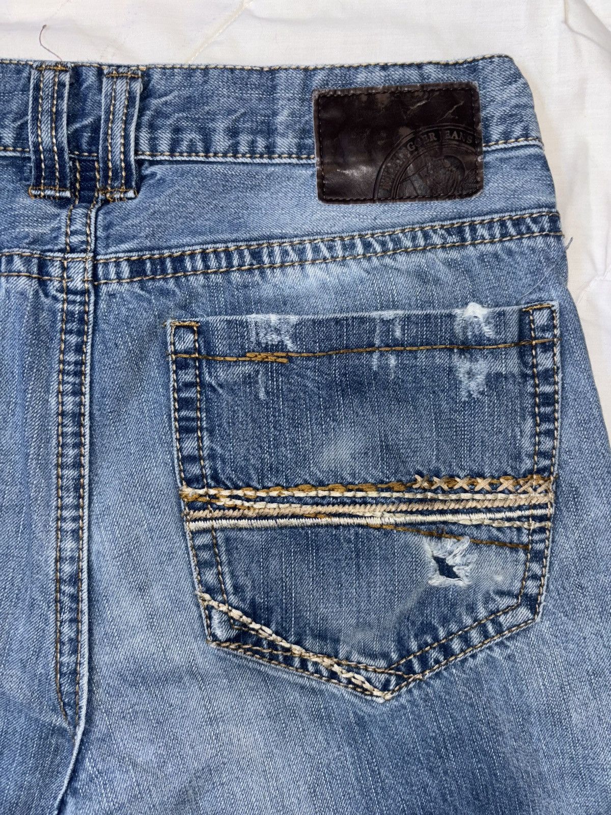 Vintage Bootlegger Brand Ripped Jeans Size US 32 / EU 48 - 5 Thumbnail