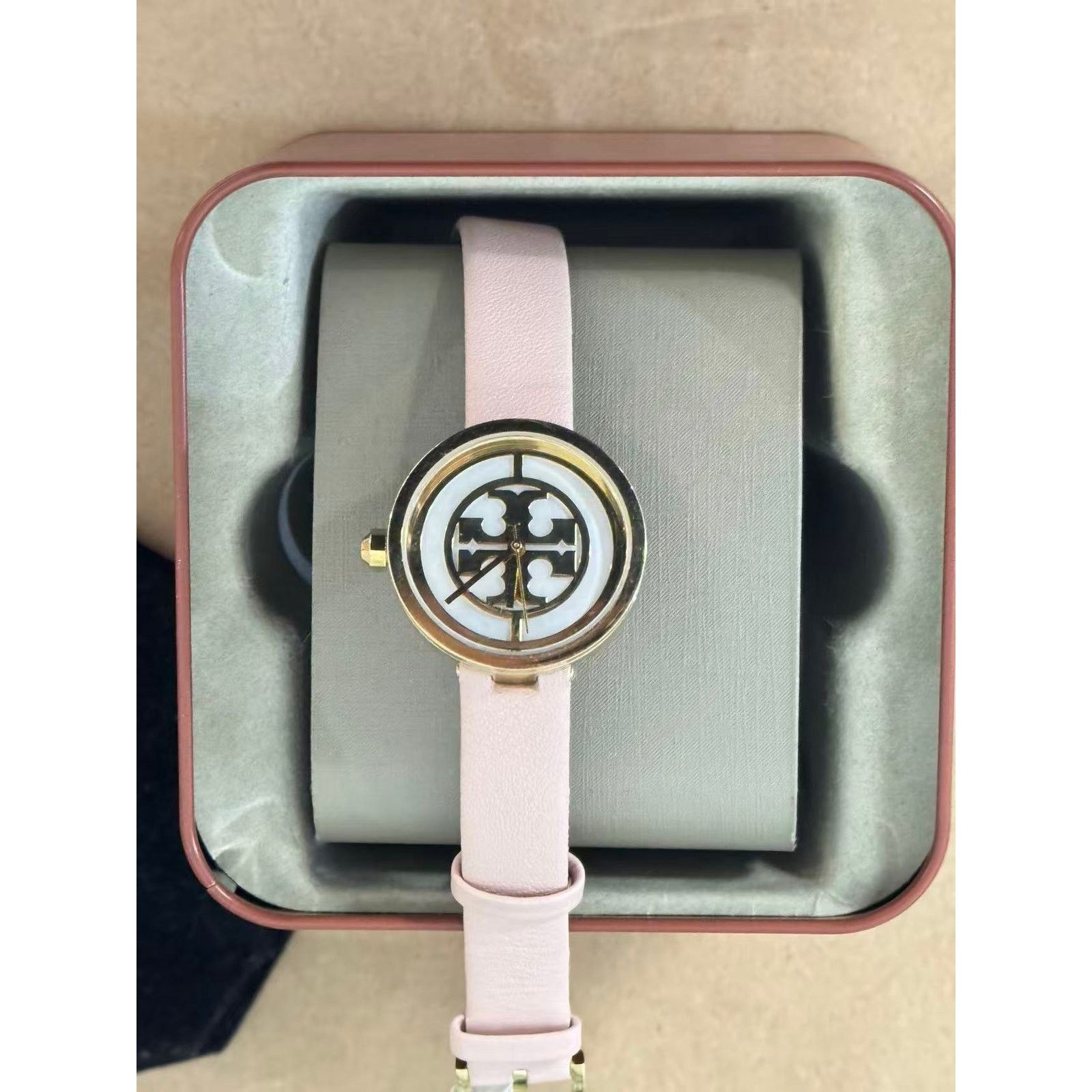 Tory Burch Tory Burch TBW4030 Reva Double Wrap Leather Strap Watch Size 28 - 1 Thumbnail