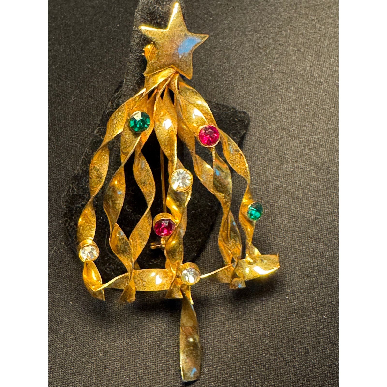 Other Vintage Spiral Branch Gold Tone Christmas Tree Brooch Size ONE SIZE - 1 Thumbnail